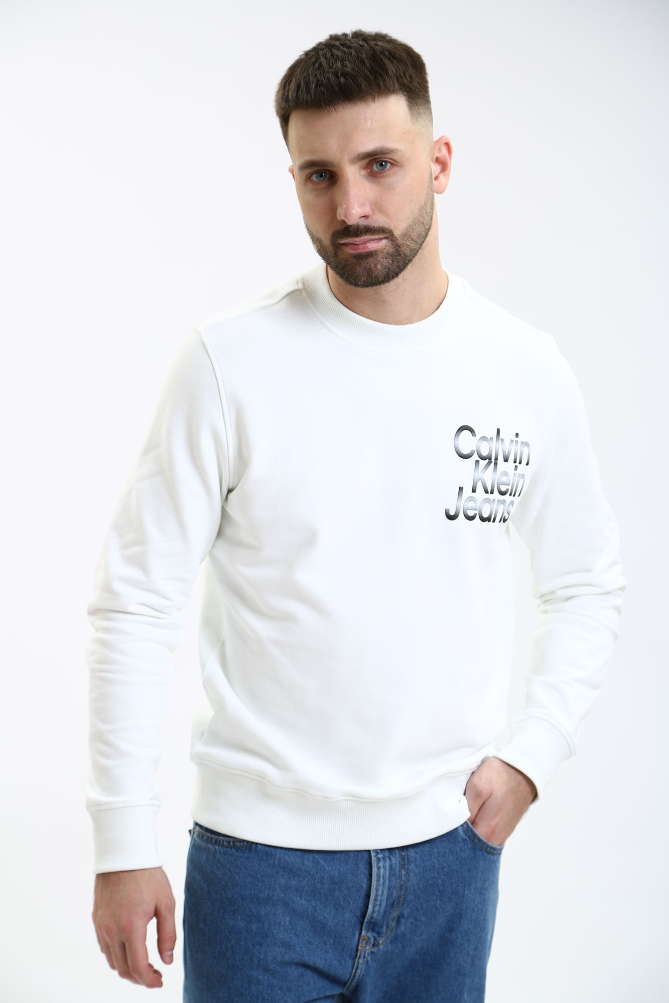 J30J325154 Свитшот Calvin Klein Jeans Белый