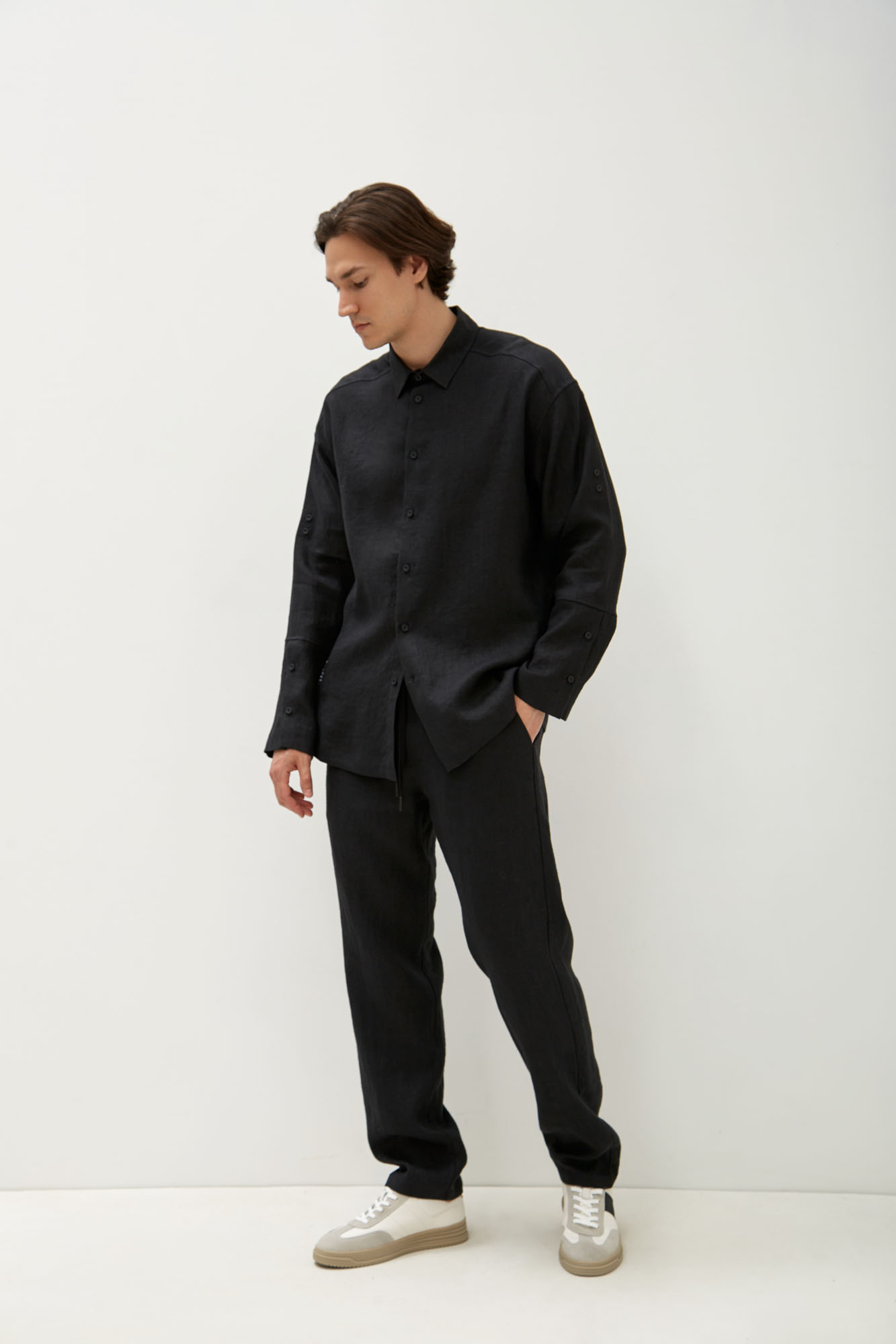 M-241-TH-56-1086 Рубашка с длинным рукавом The Hills Черный