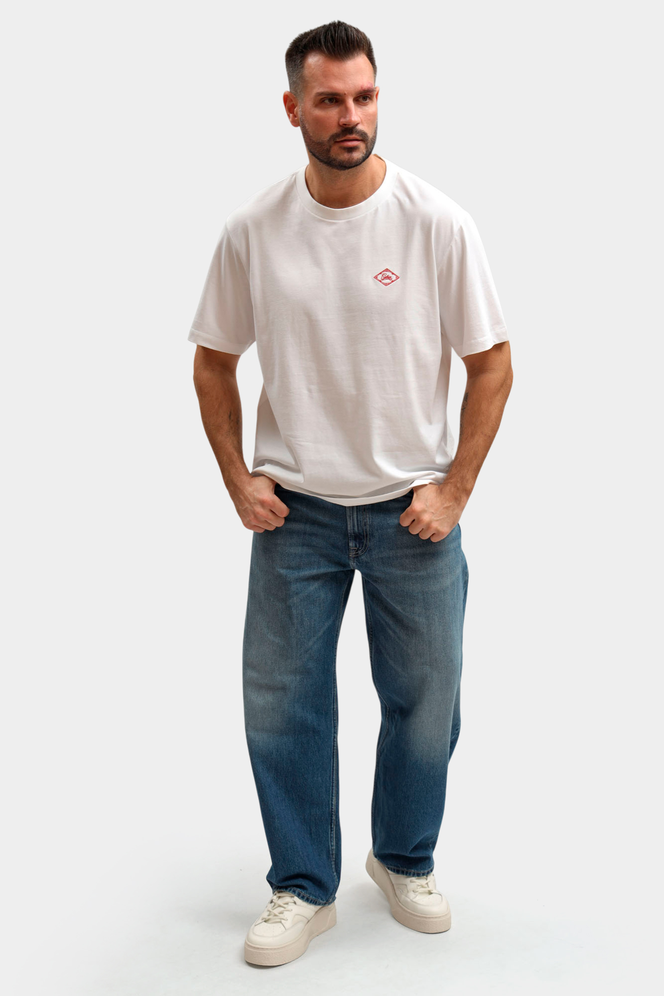 LV04RE802G Футболка Calvin Klein Jeans Белый