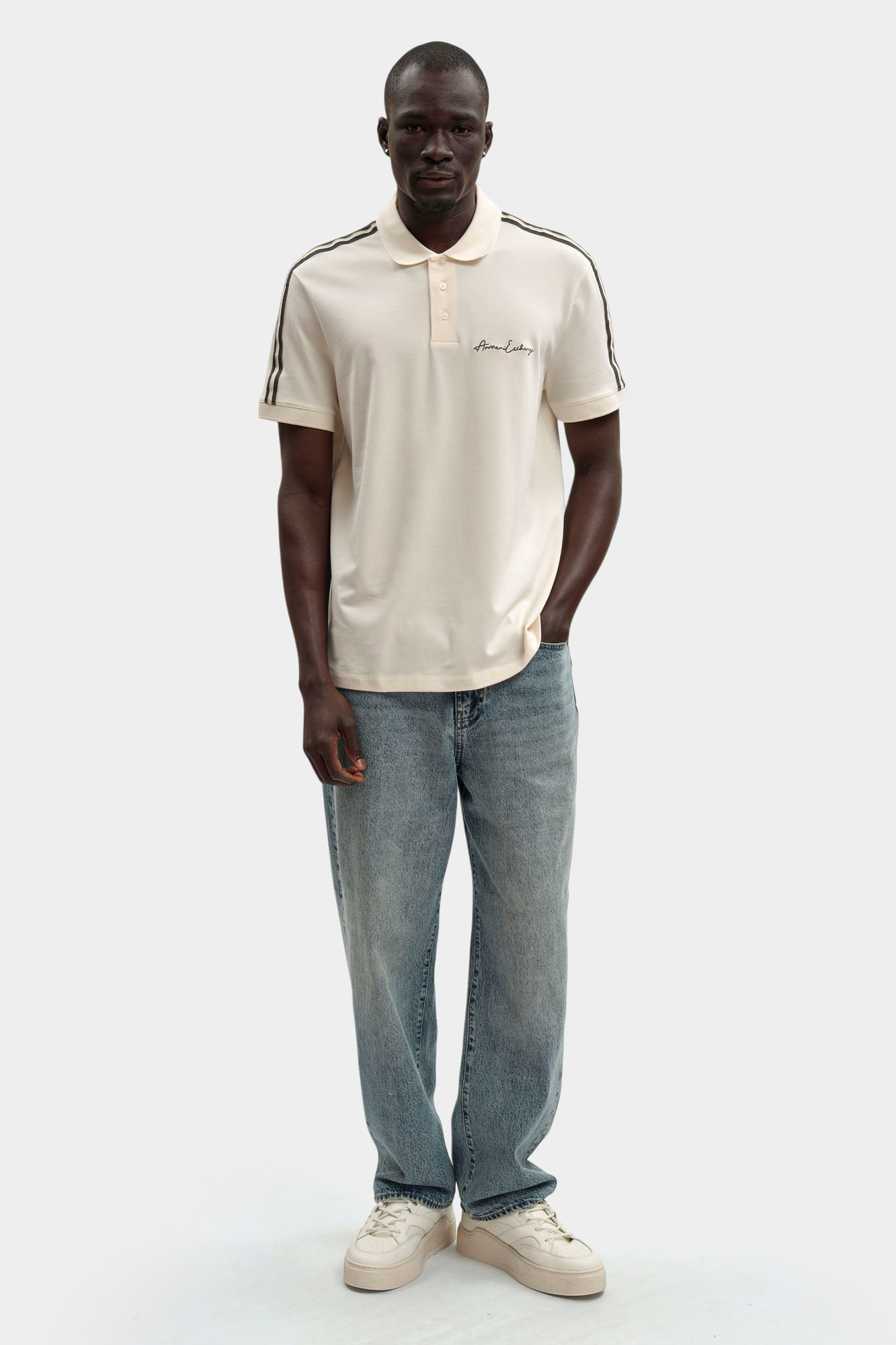 8NZFSG_ZJ81Z Поло Armani Exchange Бежевый