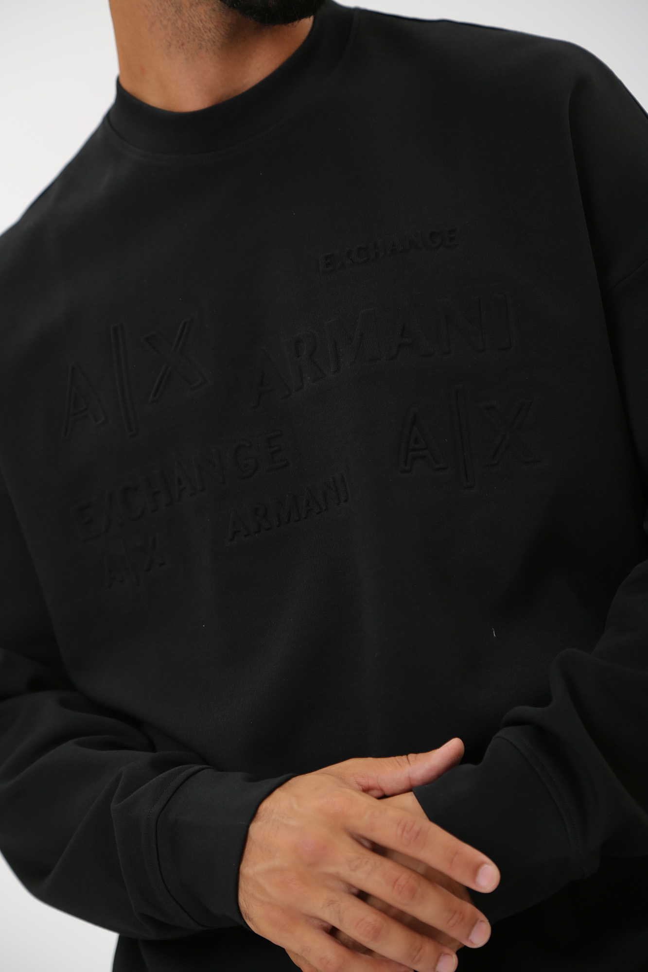 6RZMAC_ZJMAZ Свитшот  Armani Exchange Черный