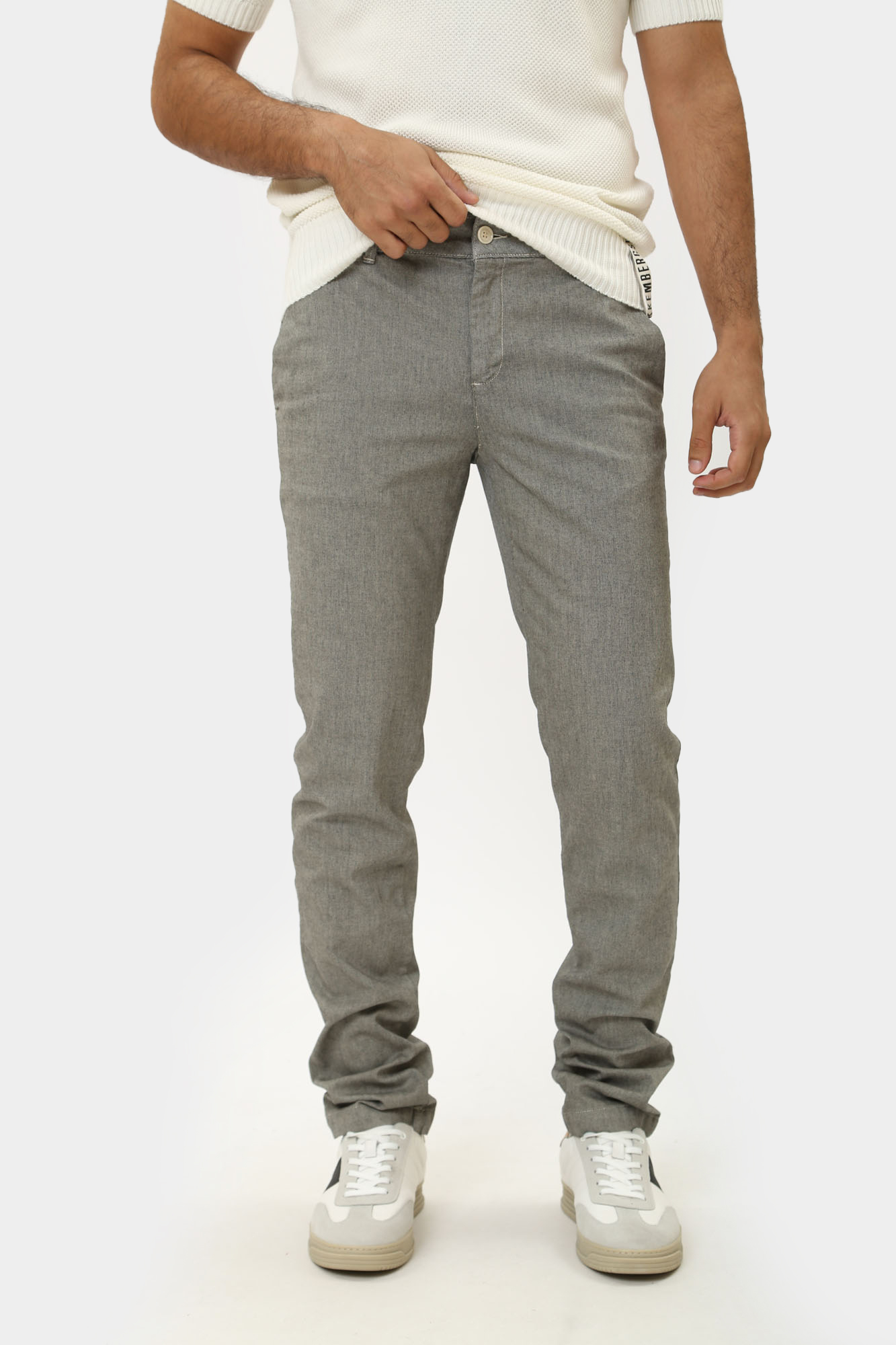 PBMP0357 Брюки чиносы Bikkembergs Серый