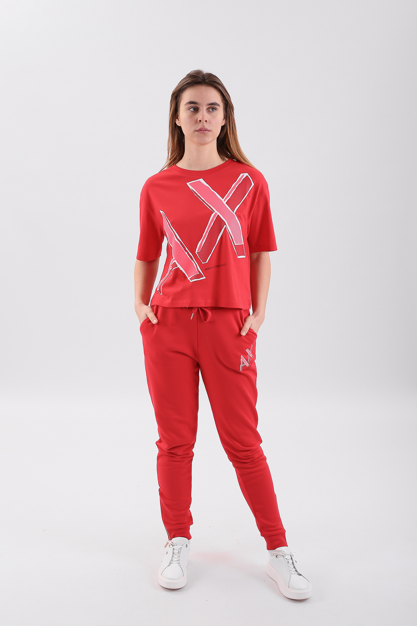 3LYP96_YJ4XZ брюки спортивные джоггеры armani exchange 