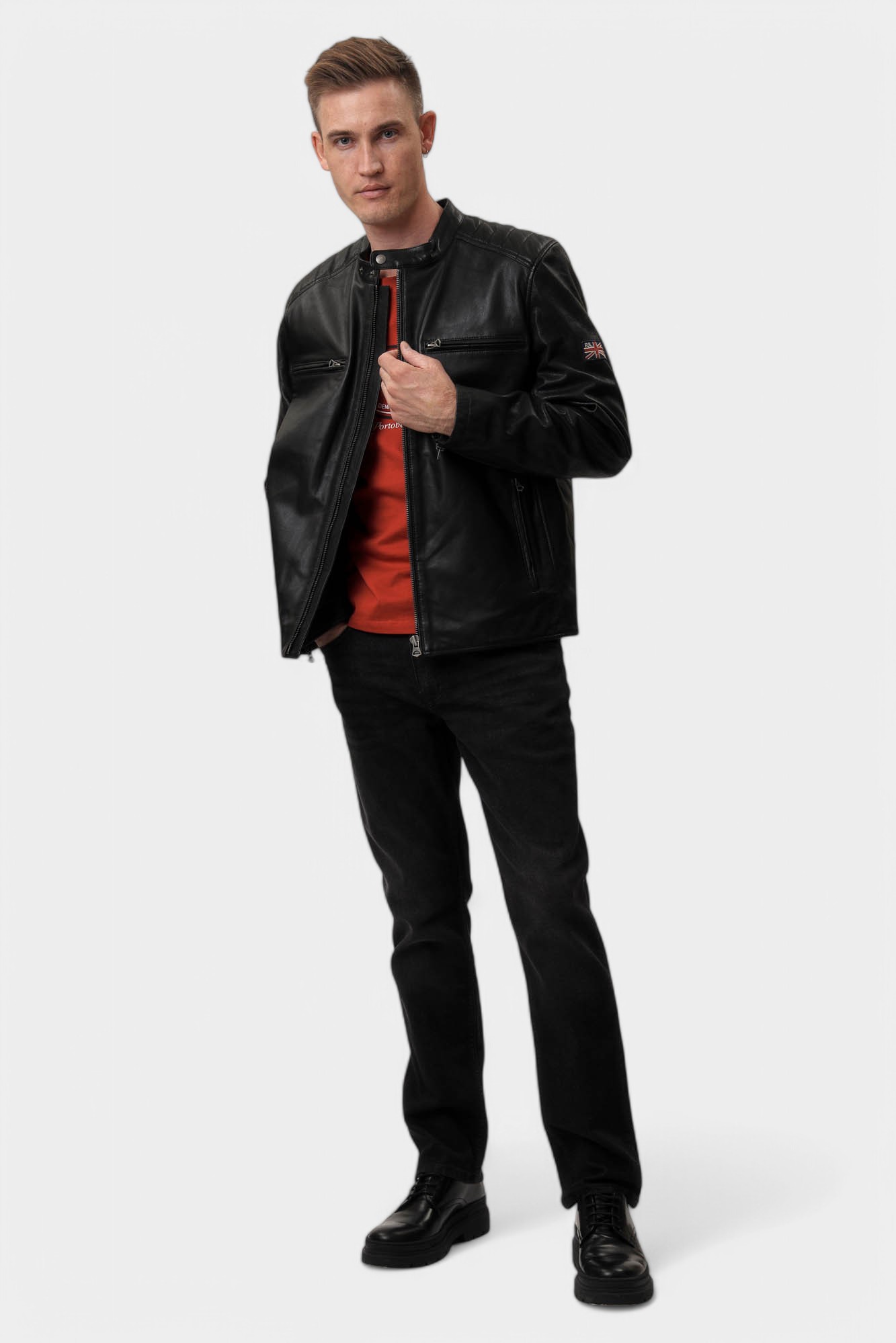 PM403106 Куртка кожаная Pepe Jeans Черный