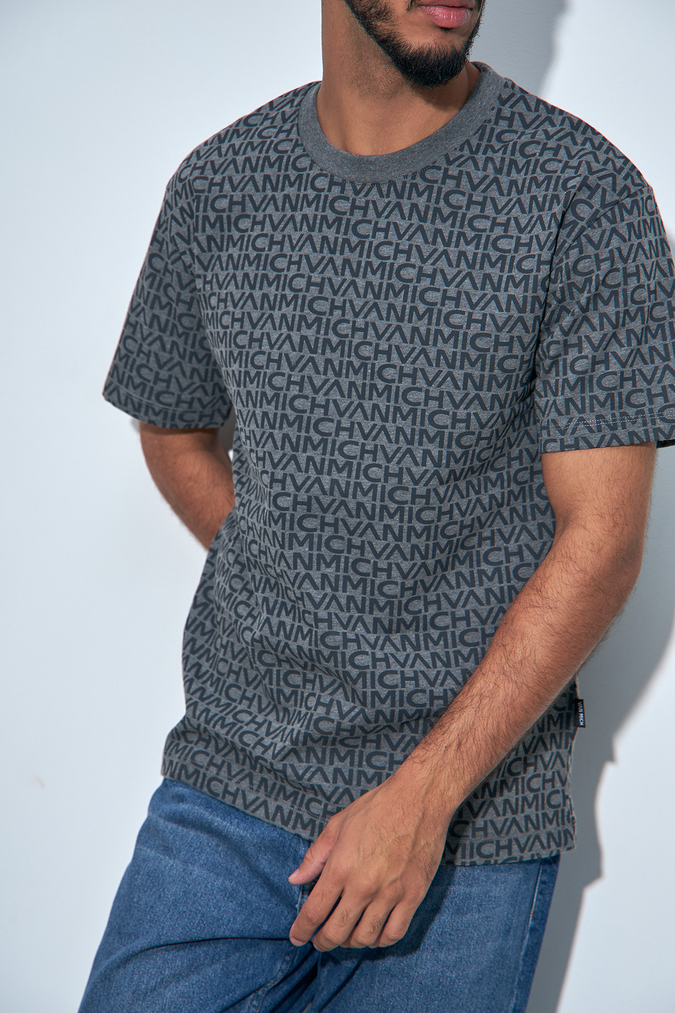 VM-232-22-018 Футболка Van Mich Серый