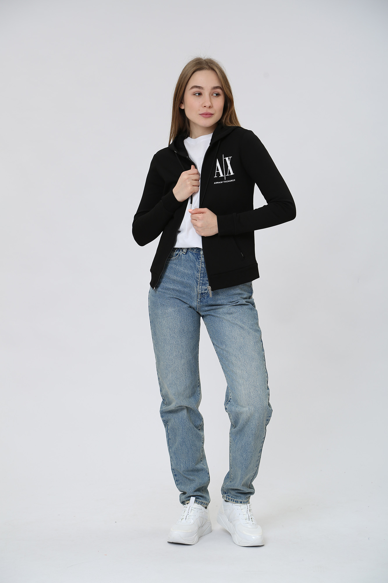 8NYM22_YJ68Z толстовка с/к armani exchange 