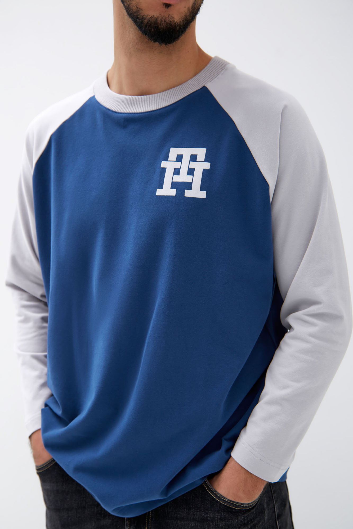 M-232-THT-20-0166 Лонгслив The Hills Синий