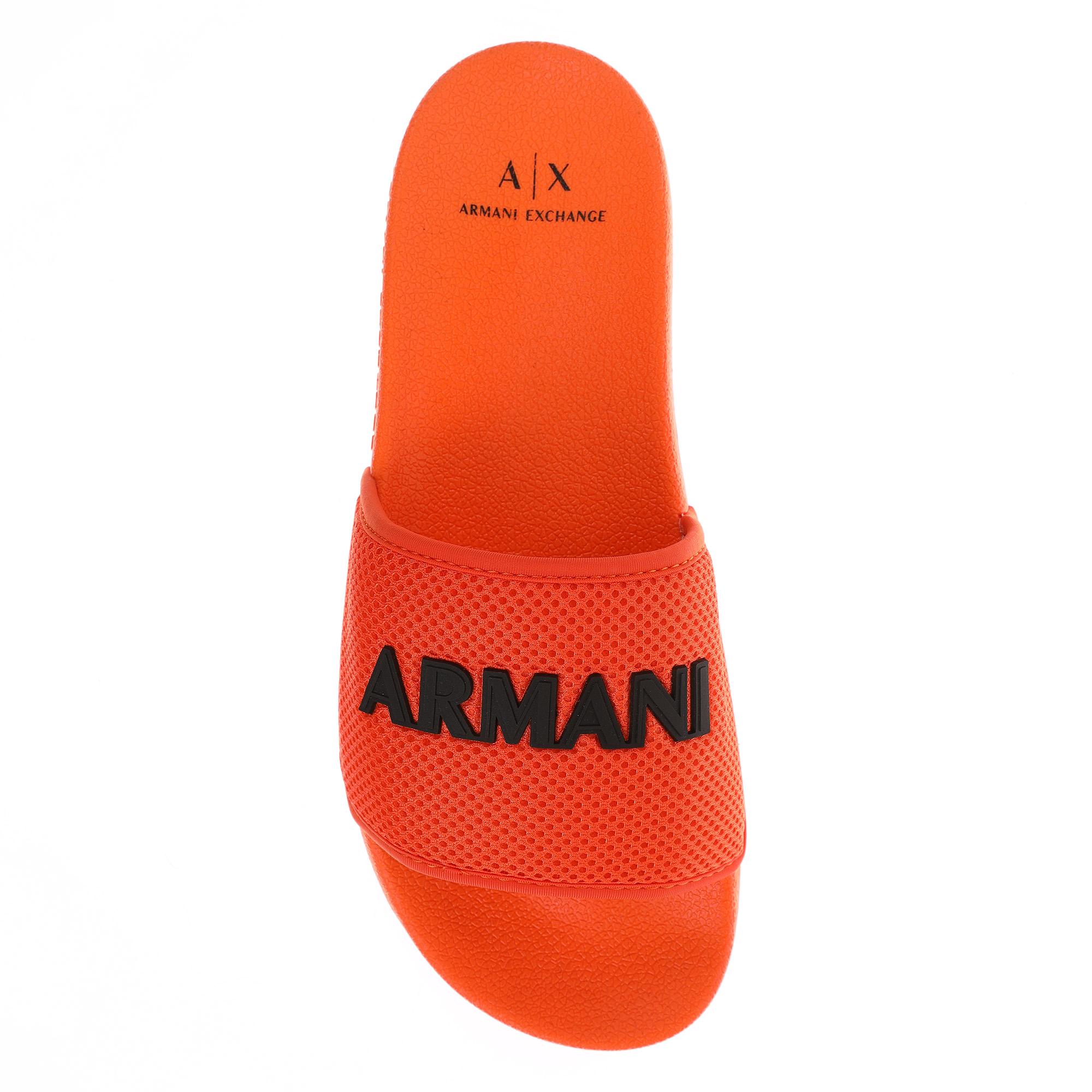 XUP001_XV087_M611_ORANGE+BLACK Шлепанцы Armani Exchange Оранжевый