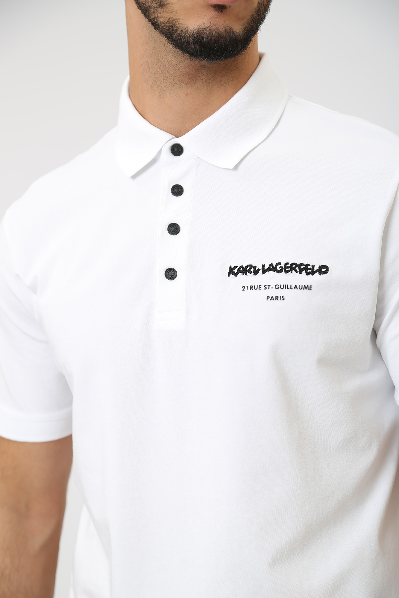 534221_745015 Поло Karl Lagerfeld Белый