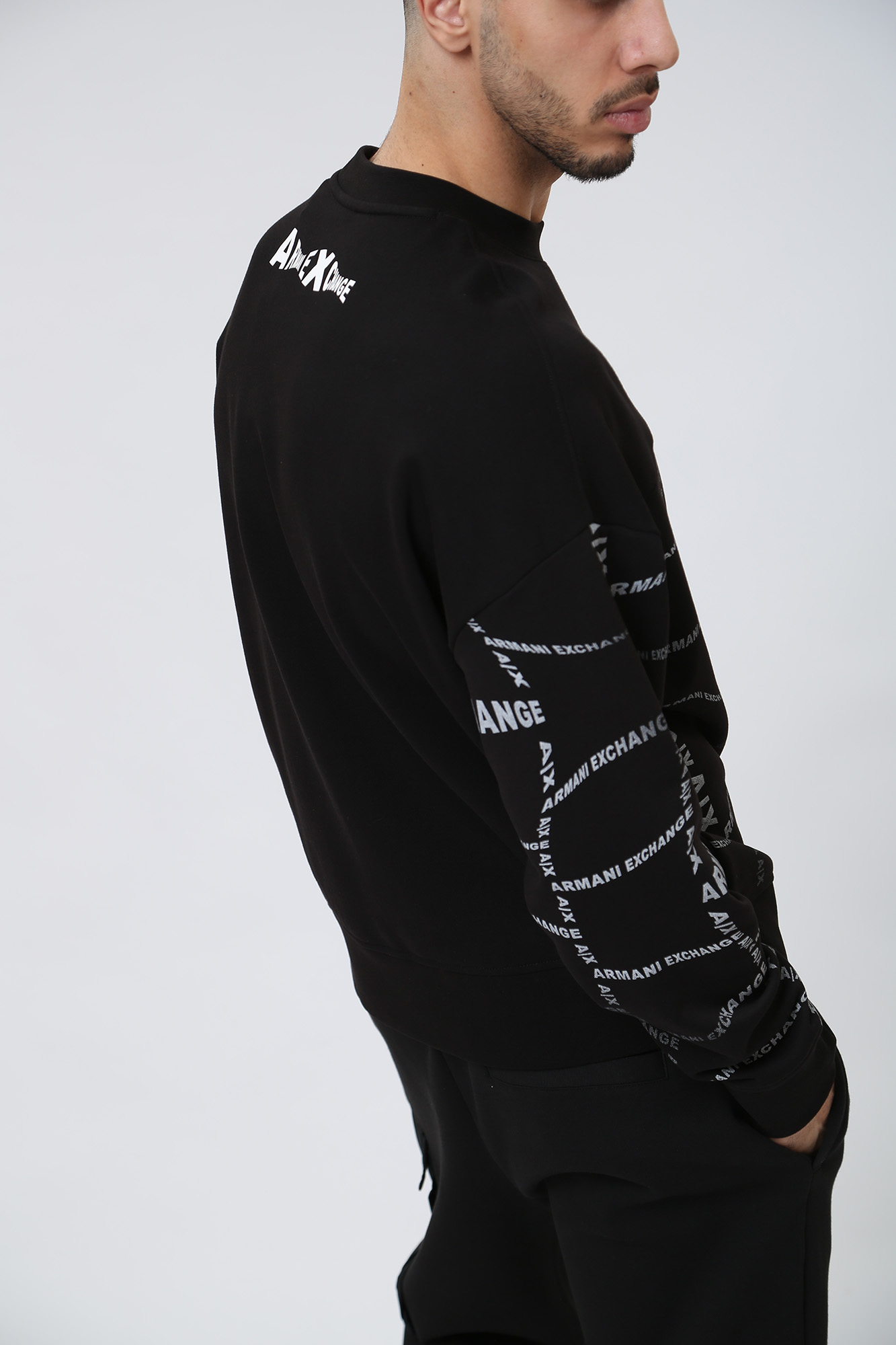 3RZMFA_ZJXAZ Свитшот Armani Exchange Черный