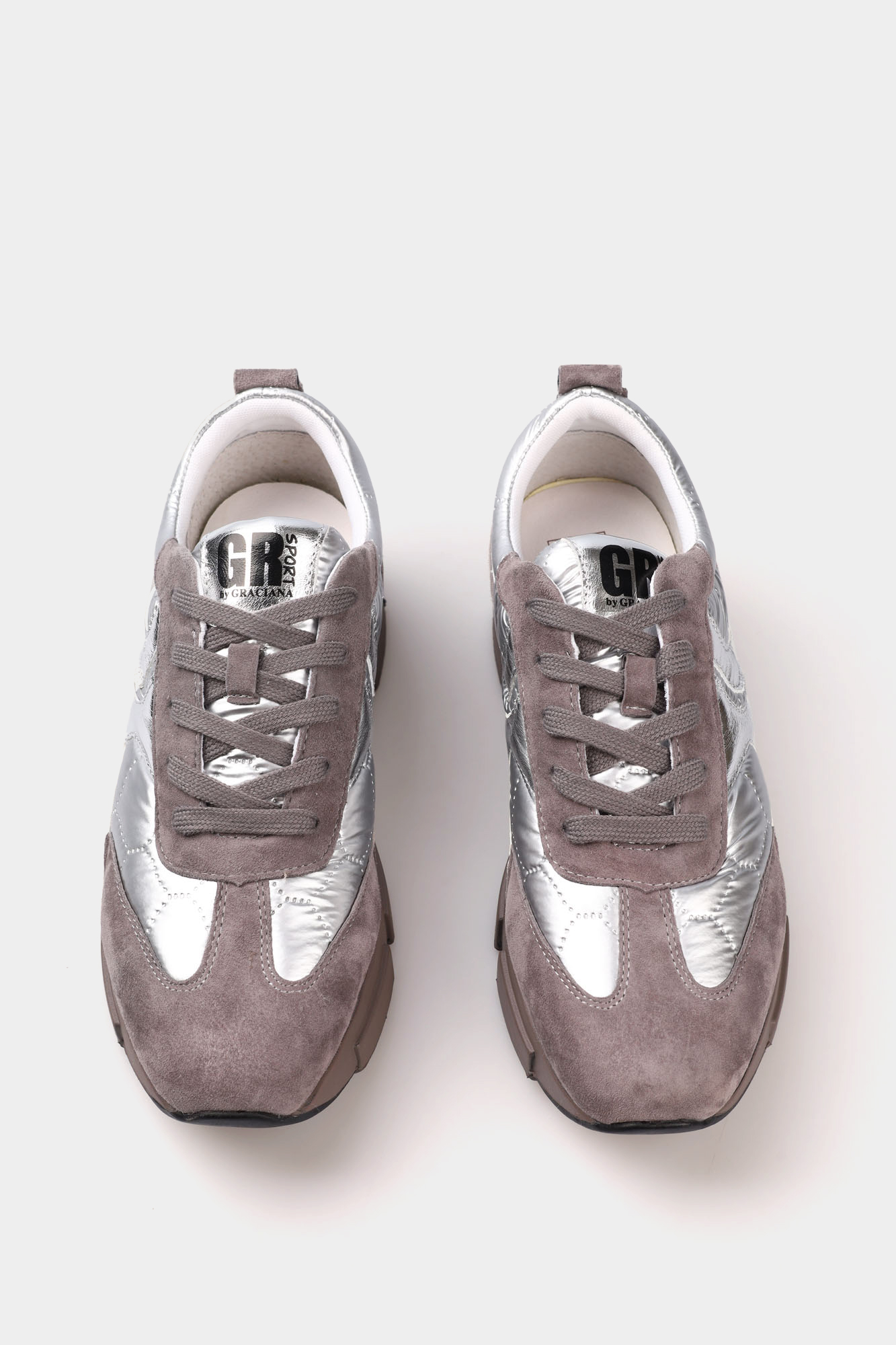 QS596-F207 Кроссовки Graciana Серебряный