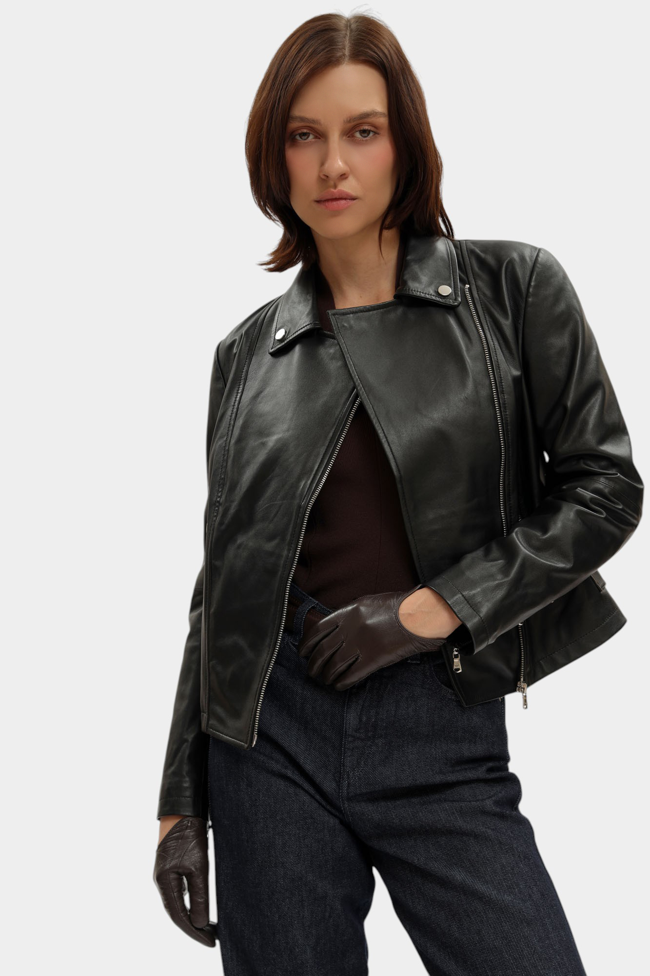 0NB60P_02P07 куртка кожаная emporio armani 