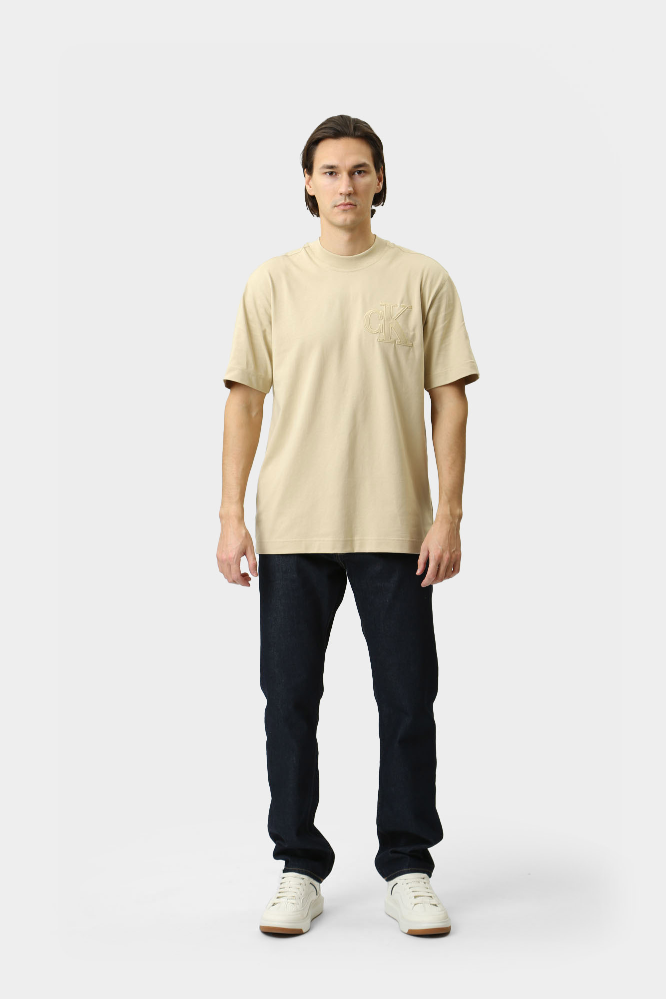 J30J325657 Футболка Calvin Klein Jeans Бежевый
