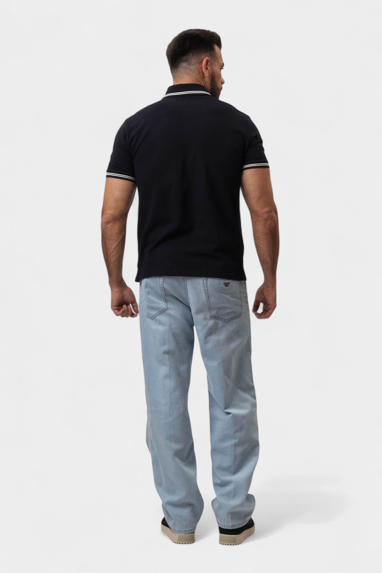 EM000852_AF1 Поло Emporio Armani Синий