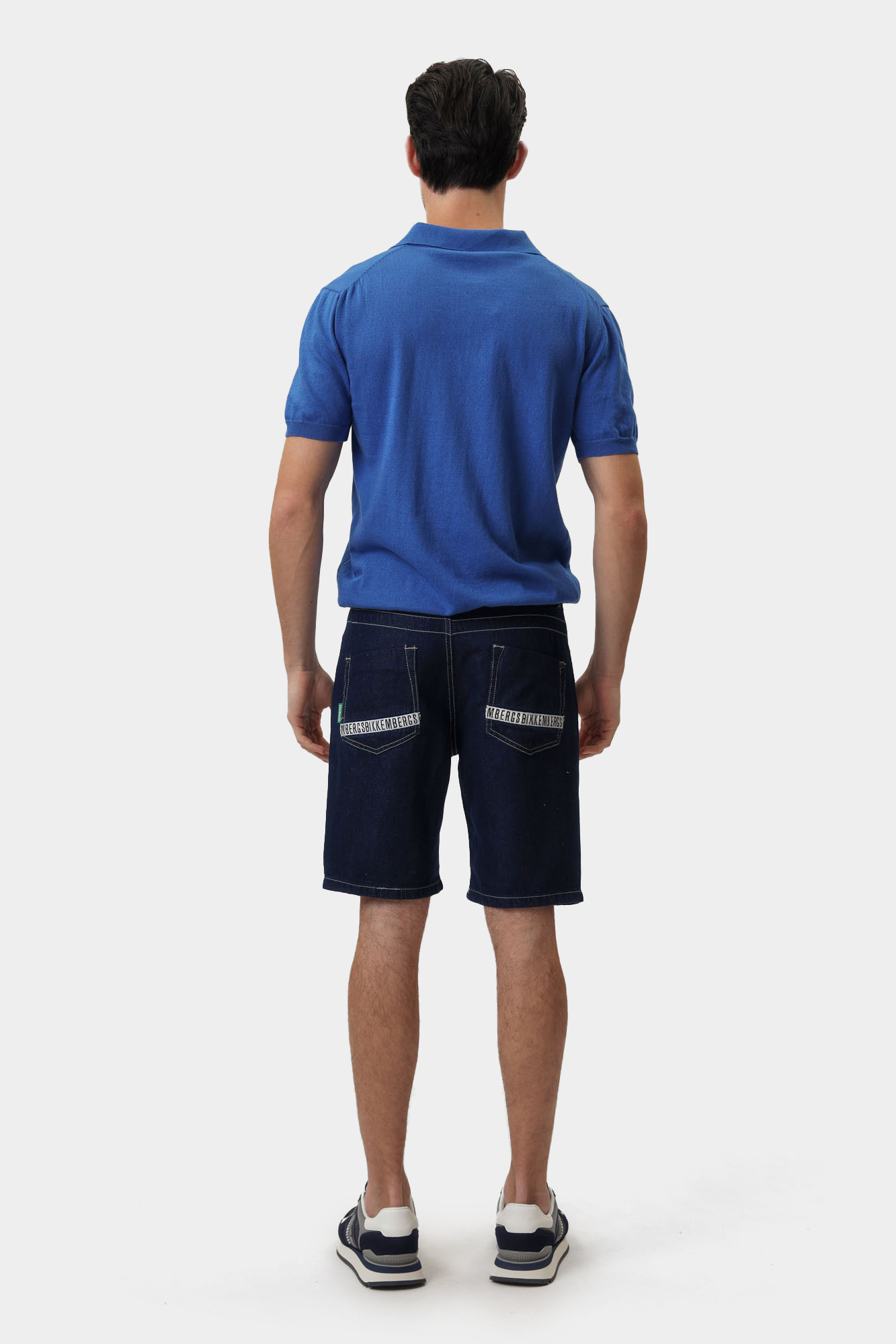 BMD0832R Шорты джинсовые Bikkembergs Синий