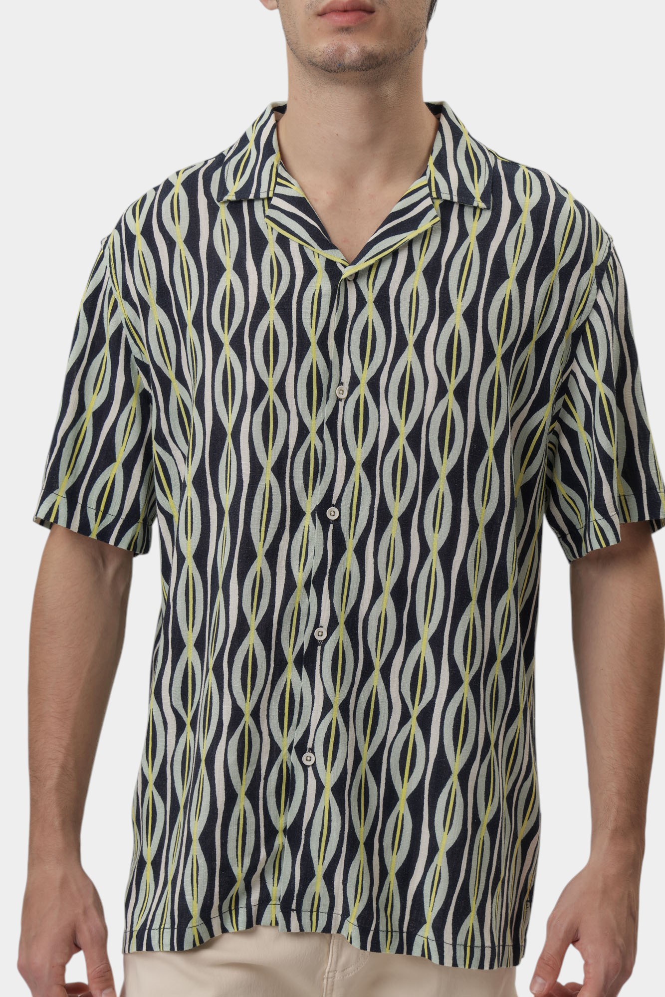 1016473 Рубашка Mustang Зеленый