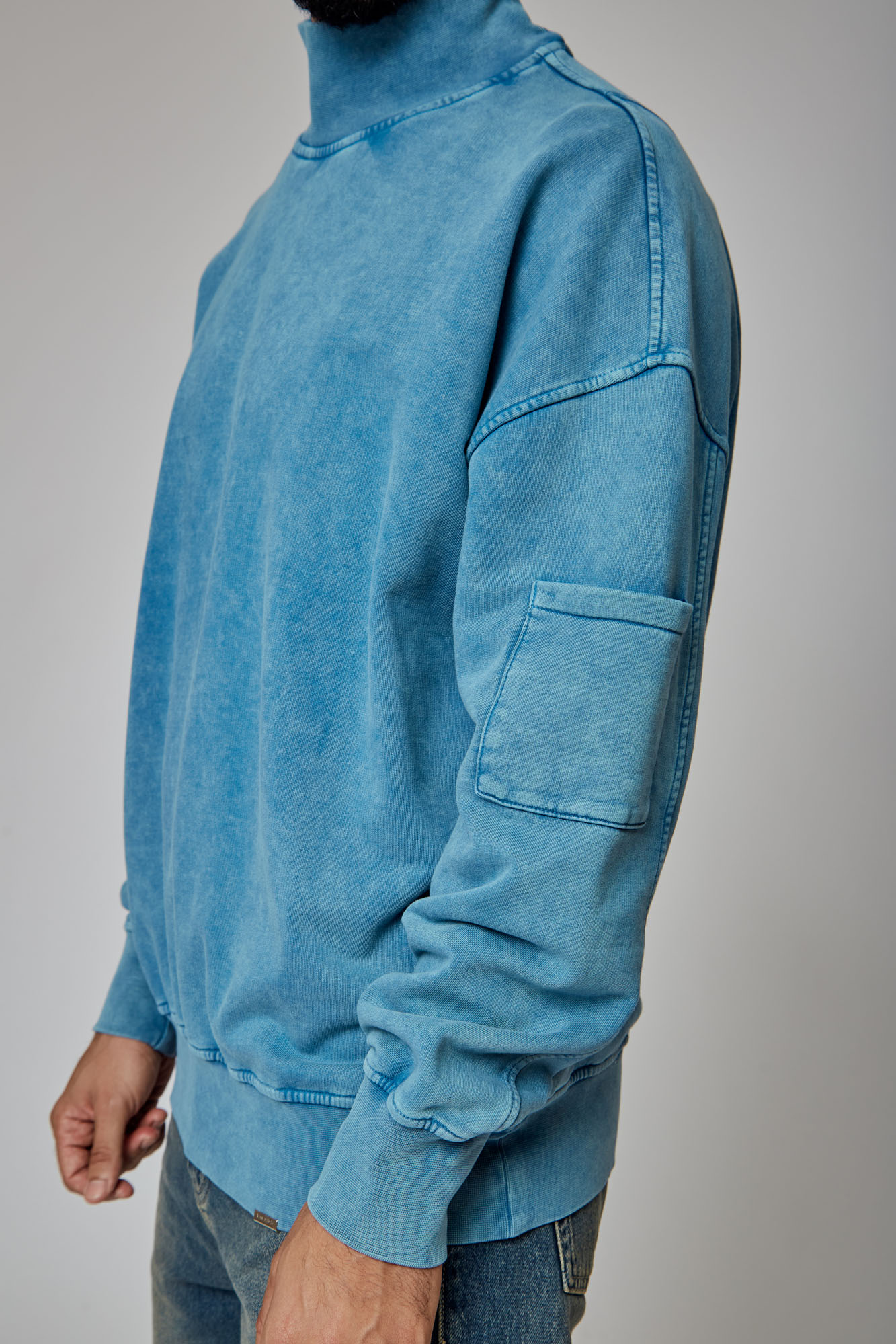 VM-ERK-22-306 Свитшот Van Mich Голубой