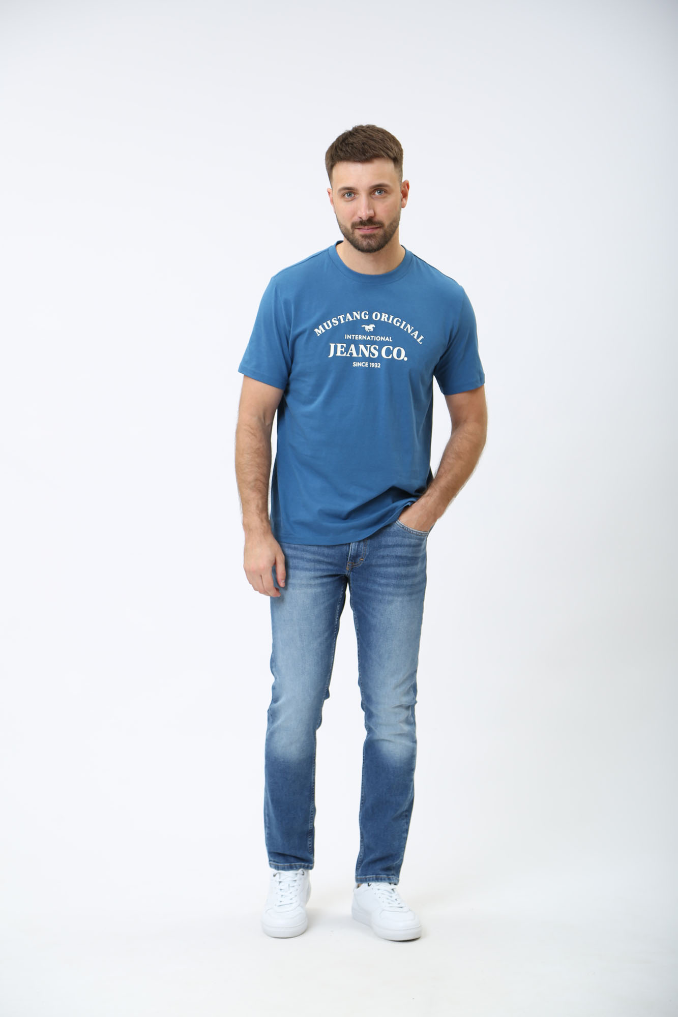 1014864-5000 Джинсы Oregon Slim  Mustang Синий