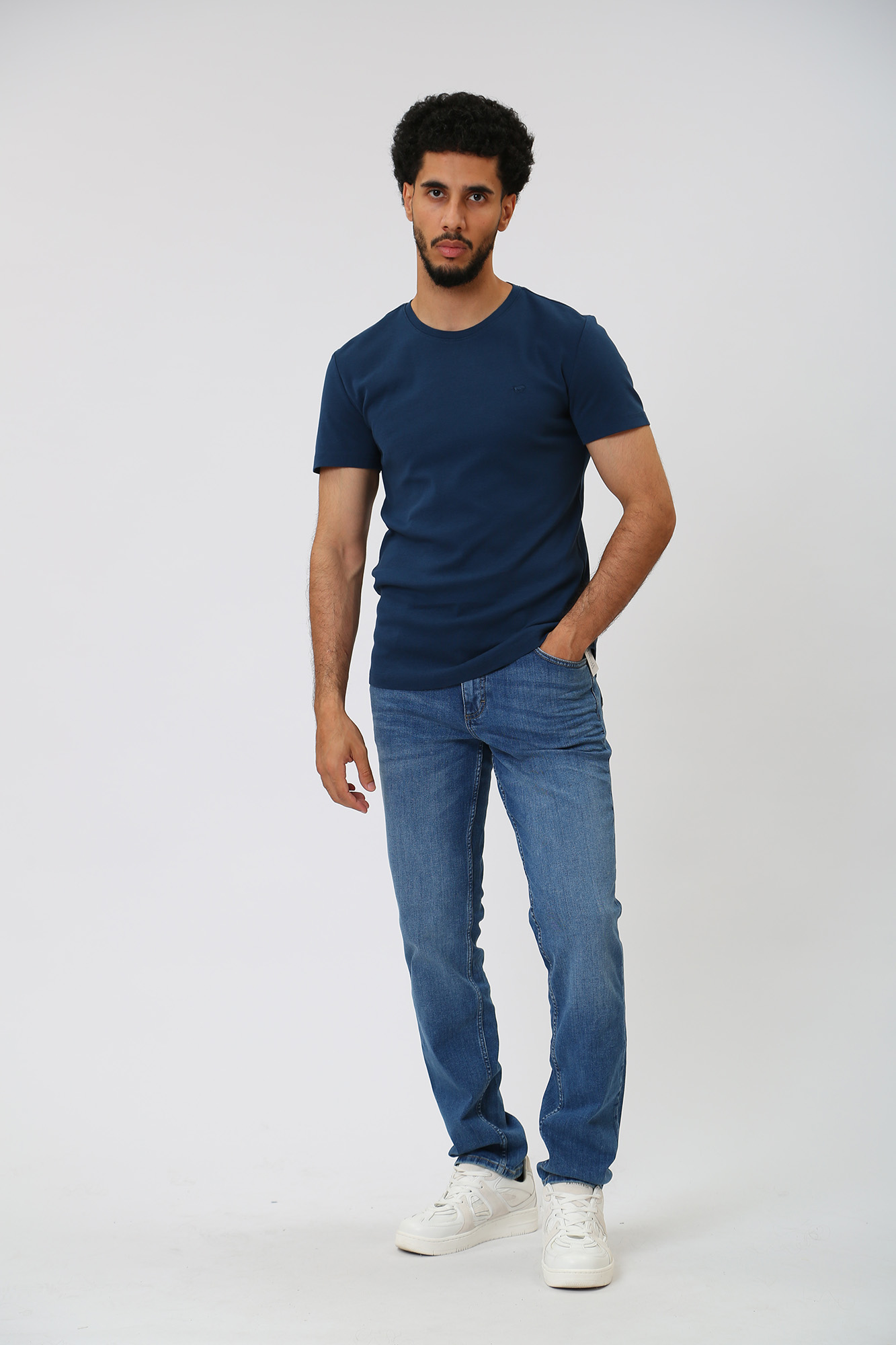 1013671-5000 Брюки джинсовые Mustang Синий