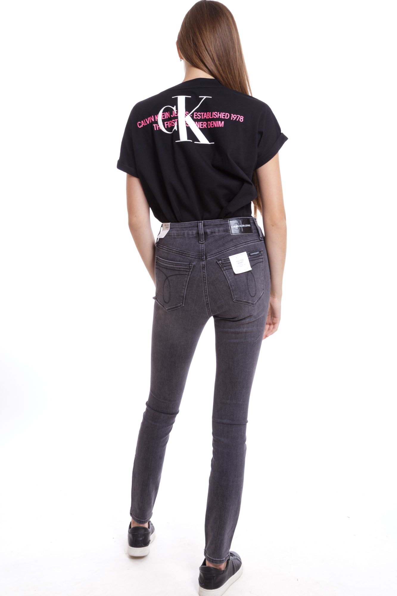 J20J214105_ джинсы high rise skinny calvin klein jeans 