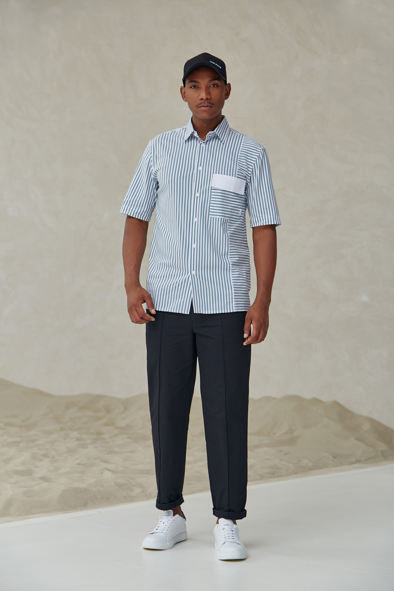 M-221-TH-56-3430 Рубашка The Hills Синий