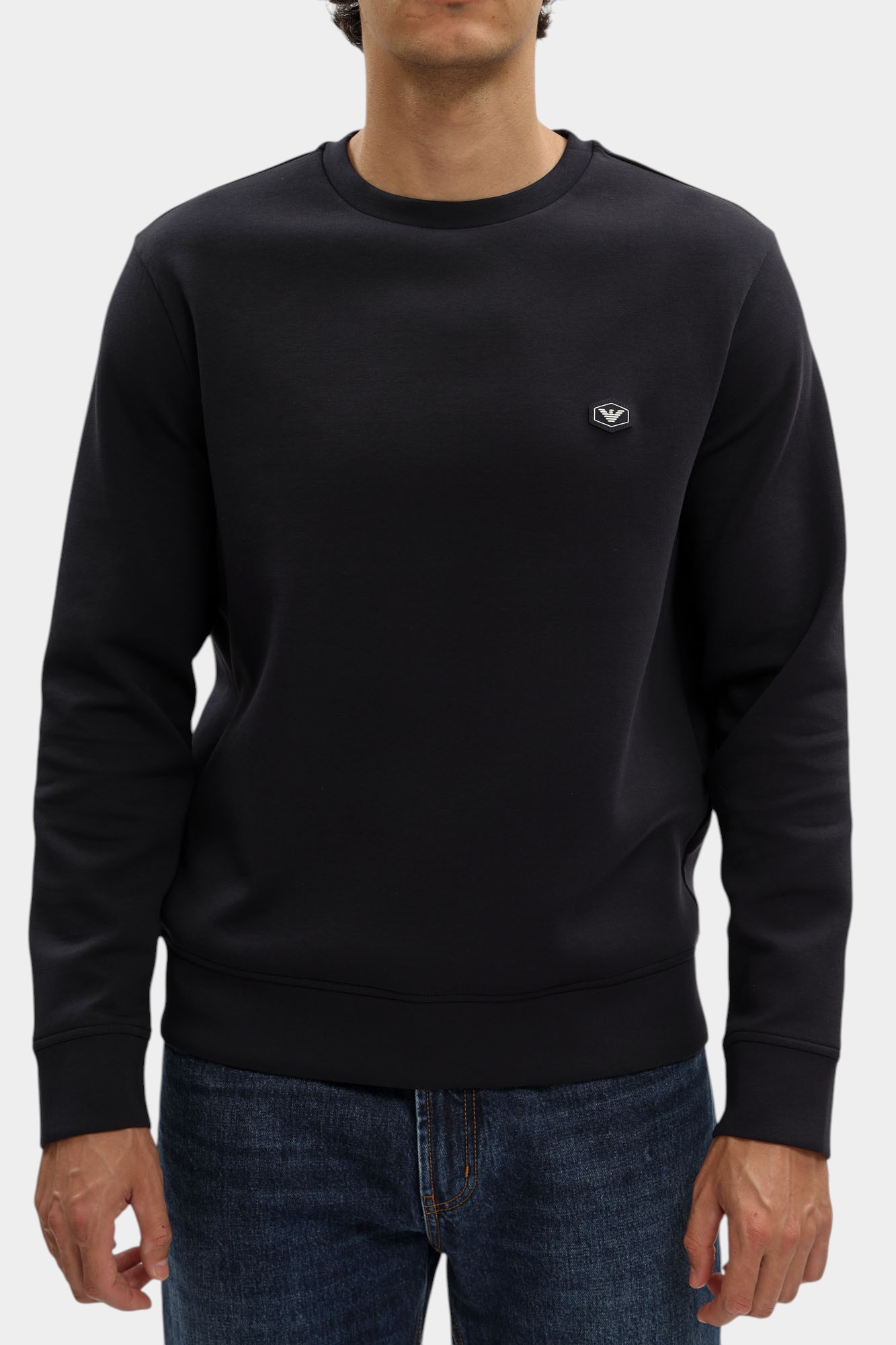 8N1MD1_1JHSZ Свитшот Emporio Armani Голубой