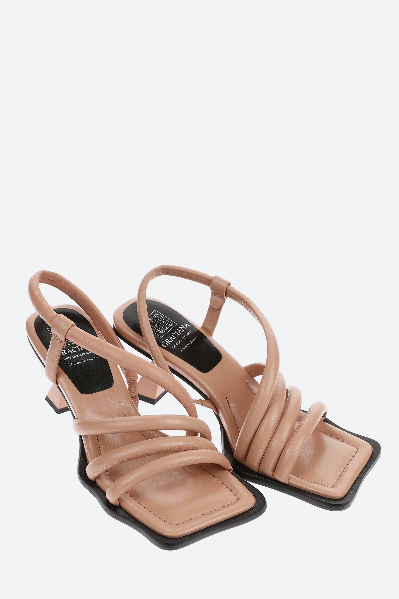 2296-03-3 Босоножки на каблуке Graciana Бежевый