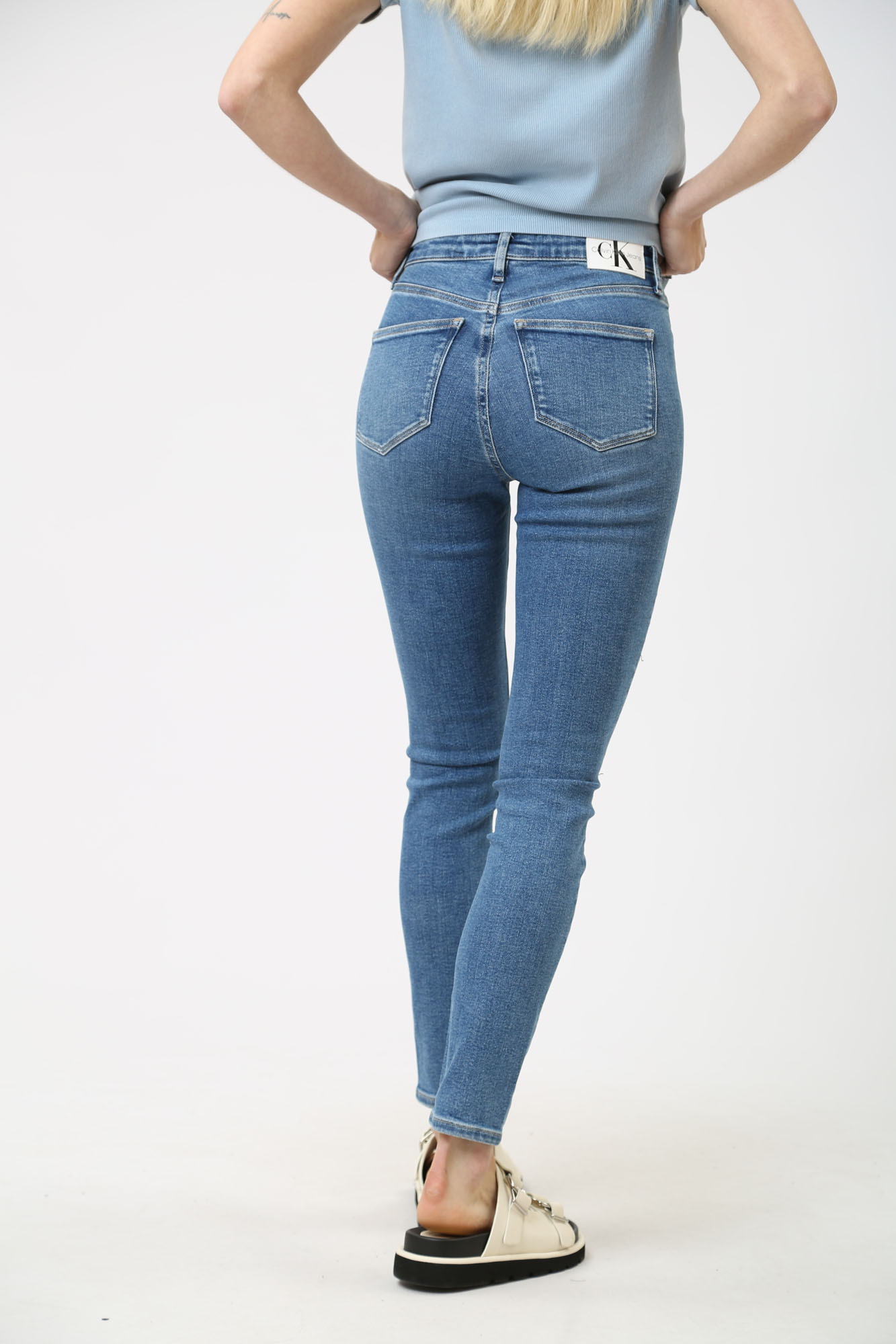 J20J222997 джинсы high rise skinny  calvin klein jeans 