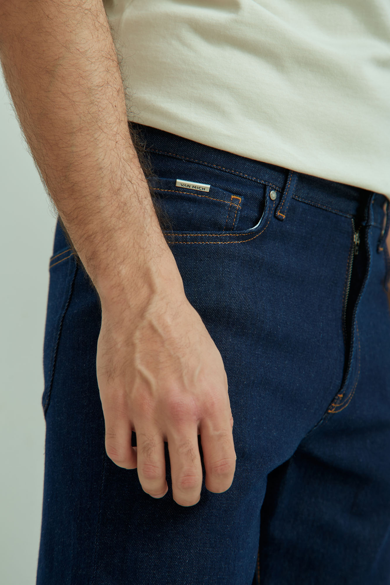 VM-OMA-33-027 Джинсы DAD  Van Mich Синий