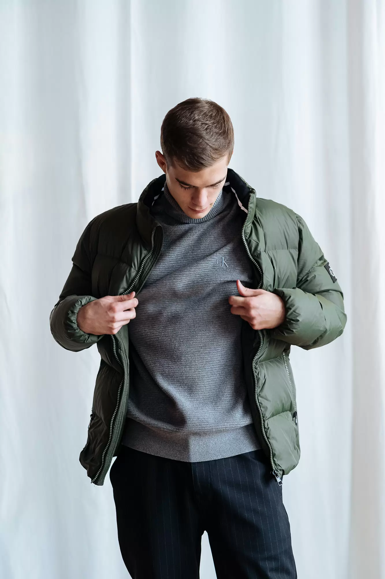 J30J316590_ Водолазка Calvin Klein Jeans Серый