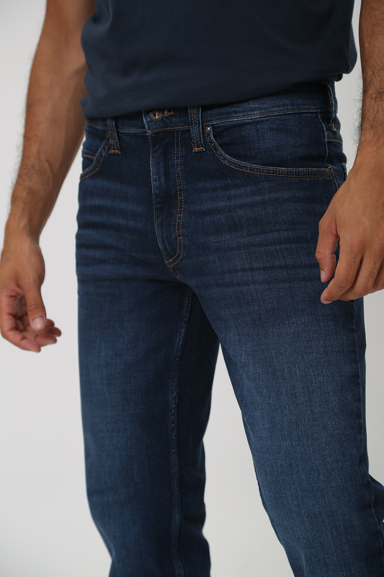 1013715-5000 Брюки джинсовые Mustang Синий