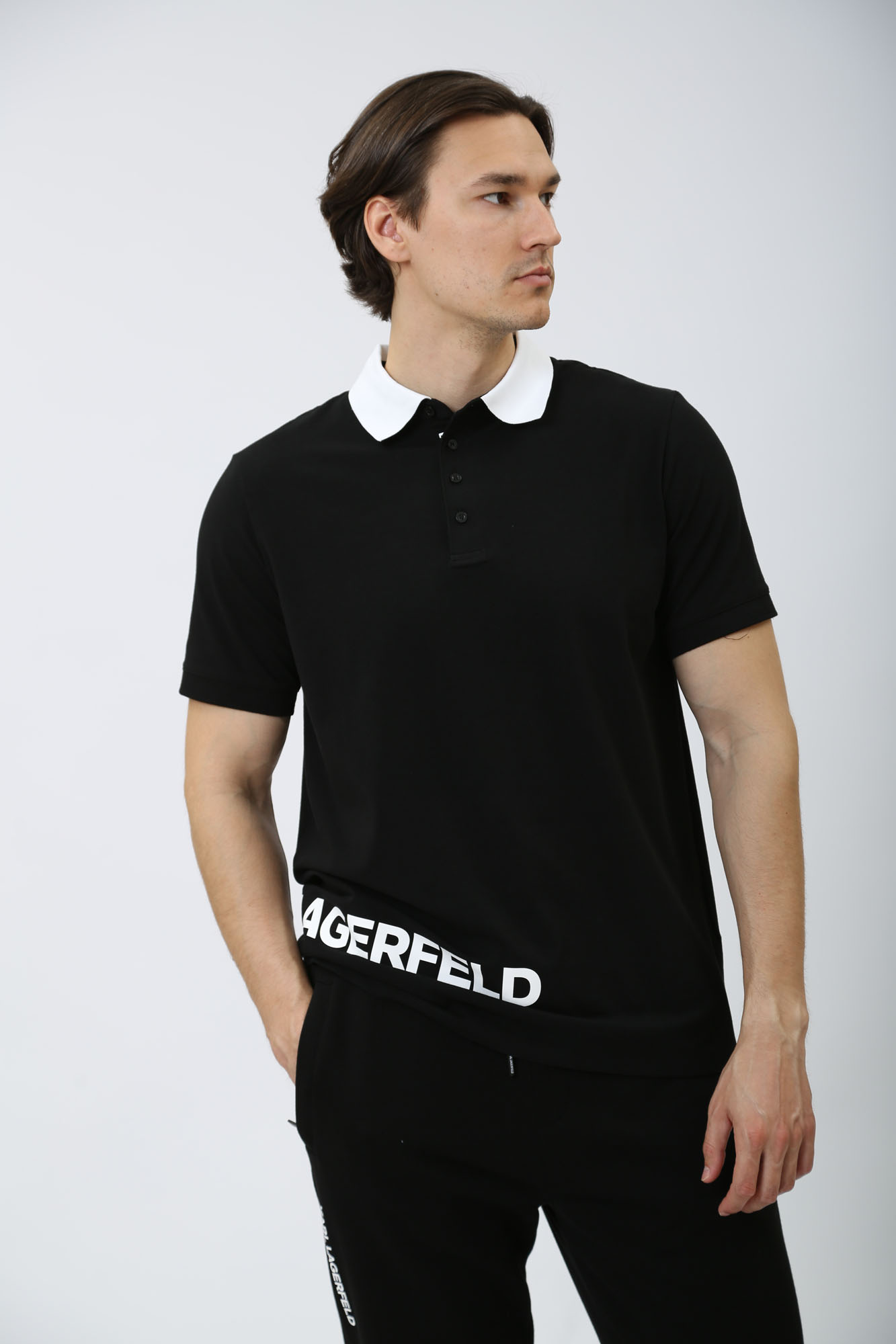 542221_745020 Поло Karl Lagerfeld Черный