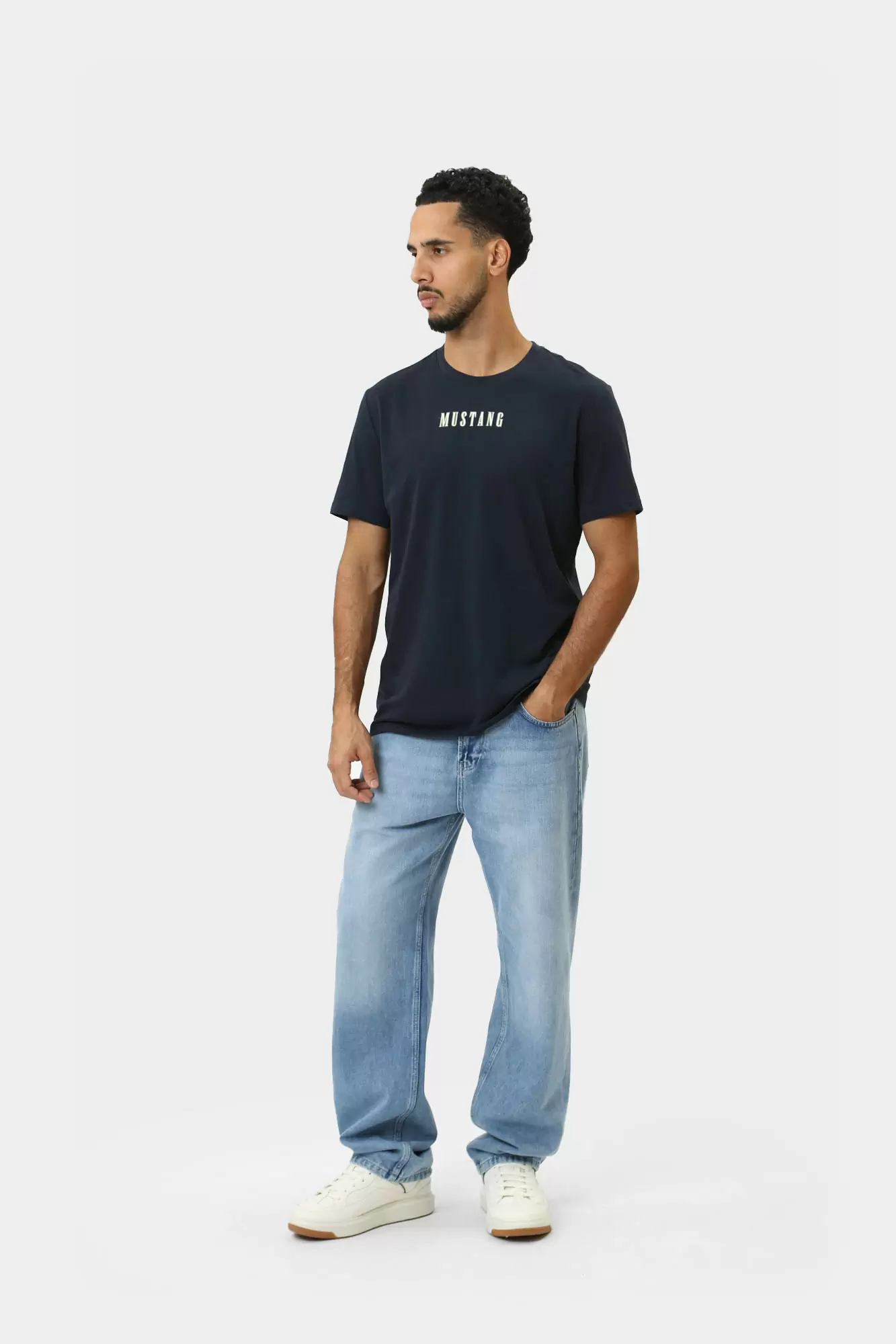 1015653 Футболка Mustang Синий