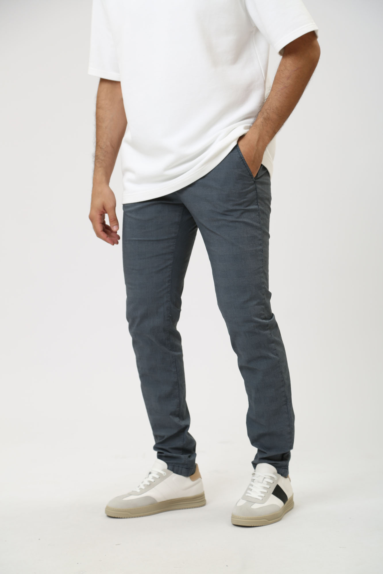 30040702_10017253 Брюки чиносы Strellson Синий