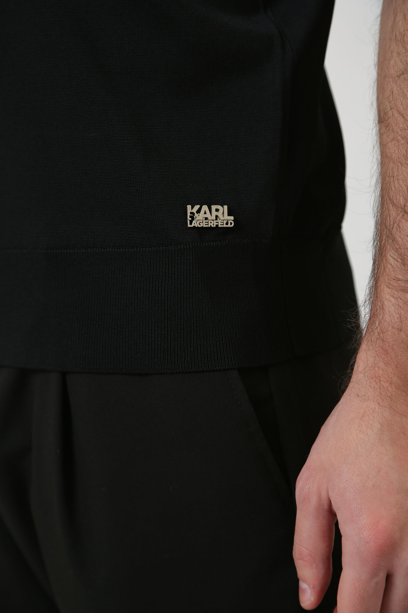 541308_655088 Поло трикотажное Karl Lagerfeld Черный