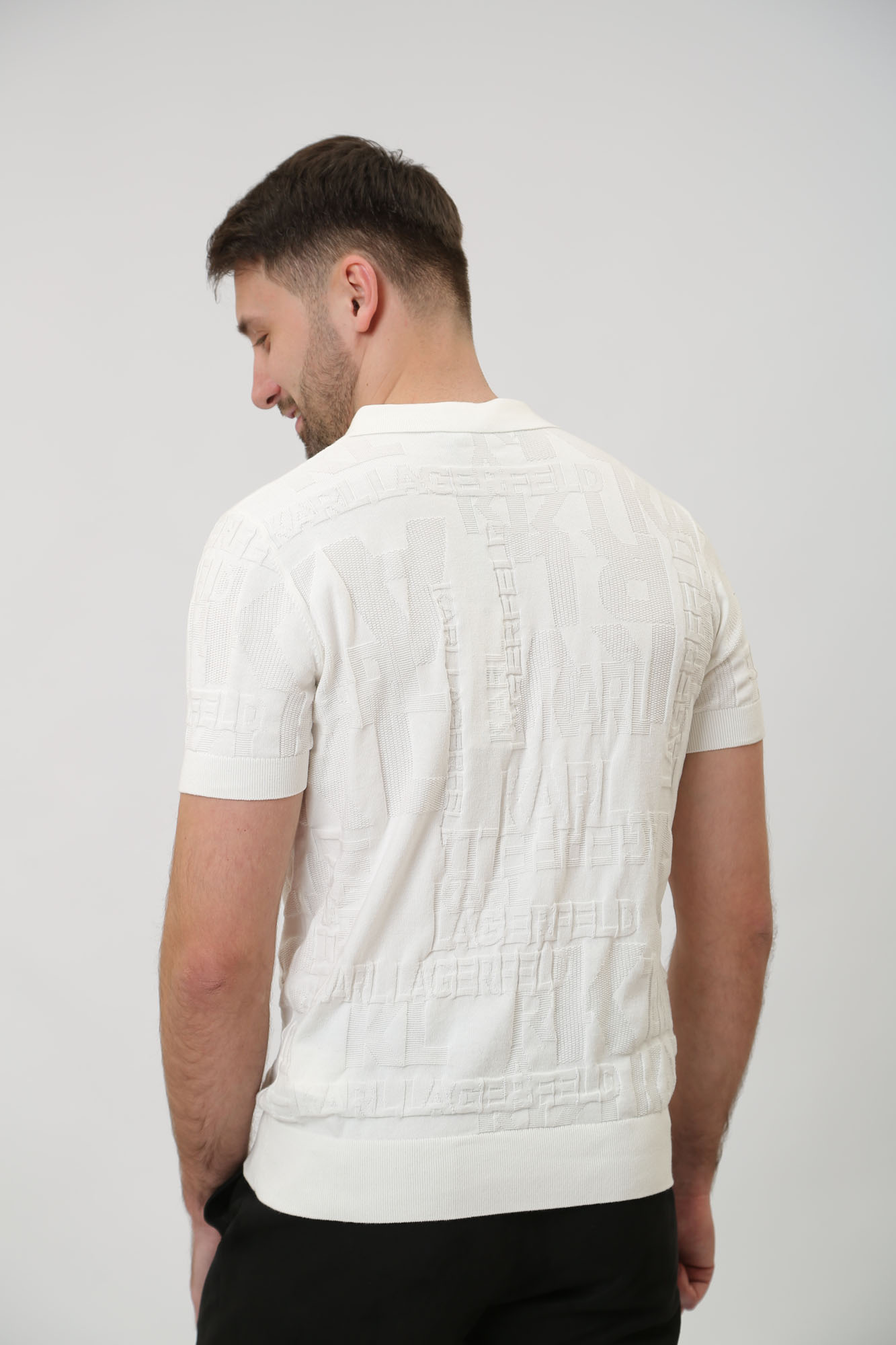 541306_655081 Поло трикотажное Karl Lagerfeld Бежевый