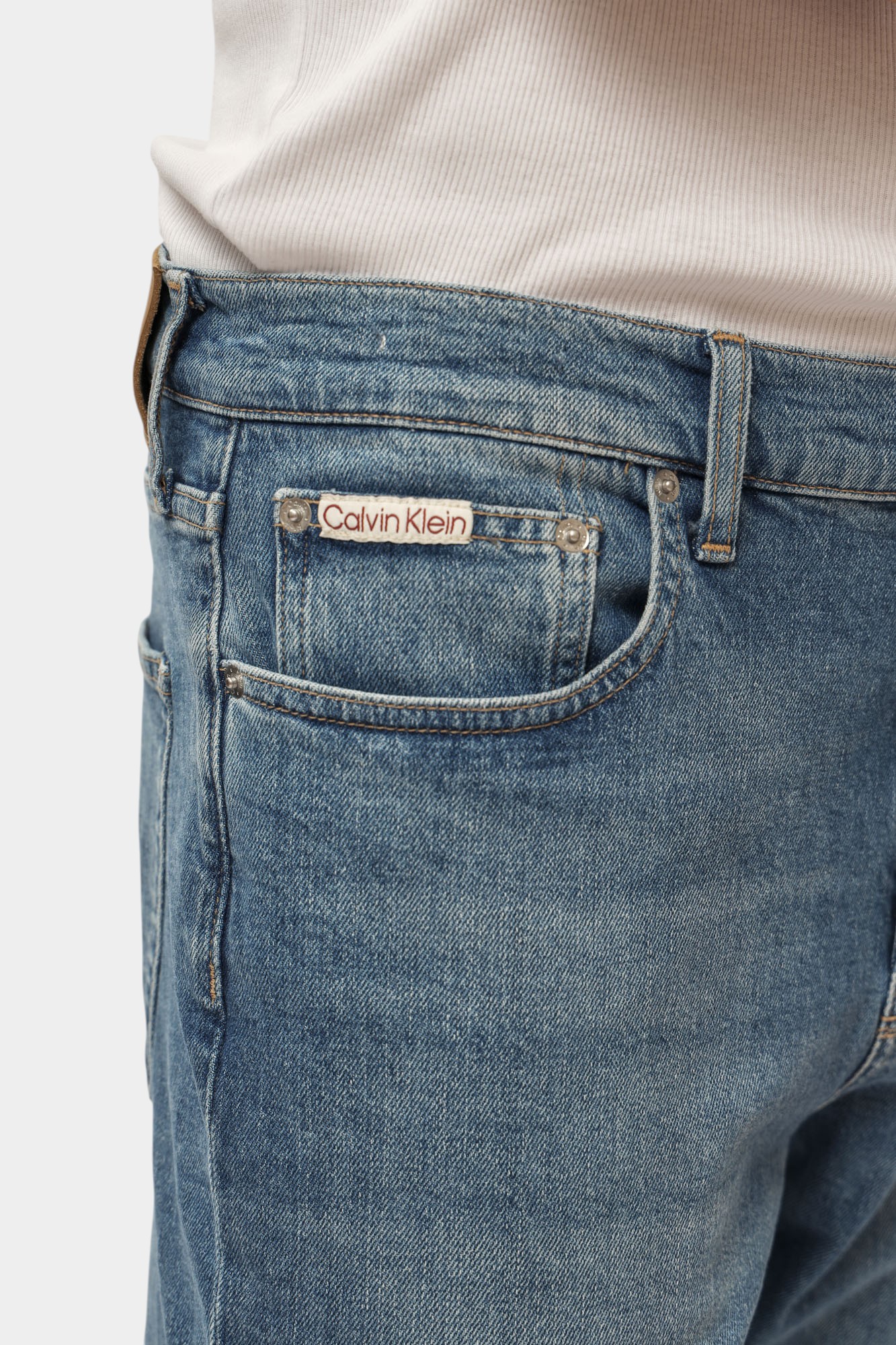 J30J327175 Брюки джинсовые Calvin Klein Jeans Голубой