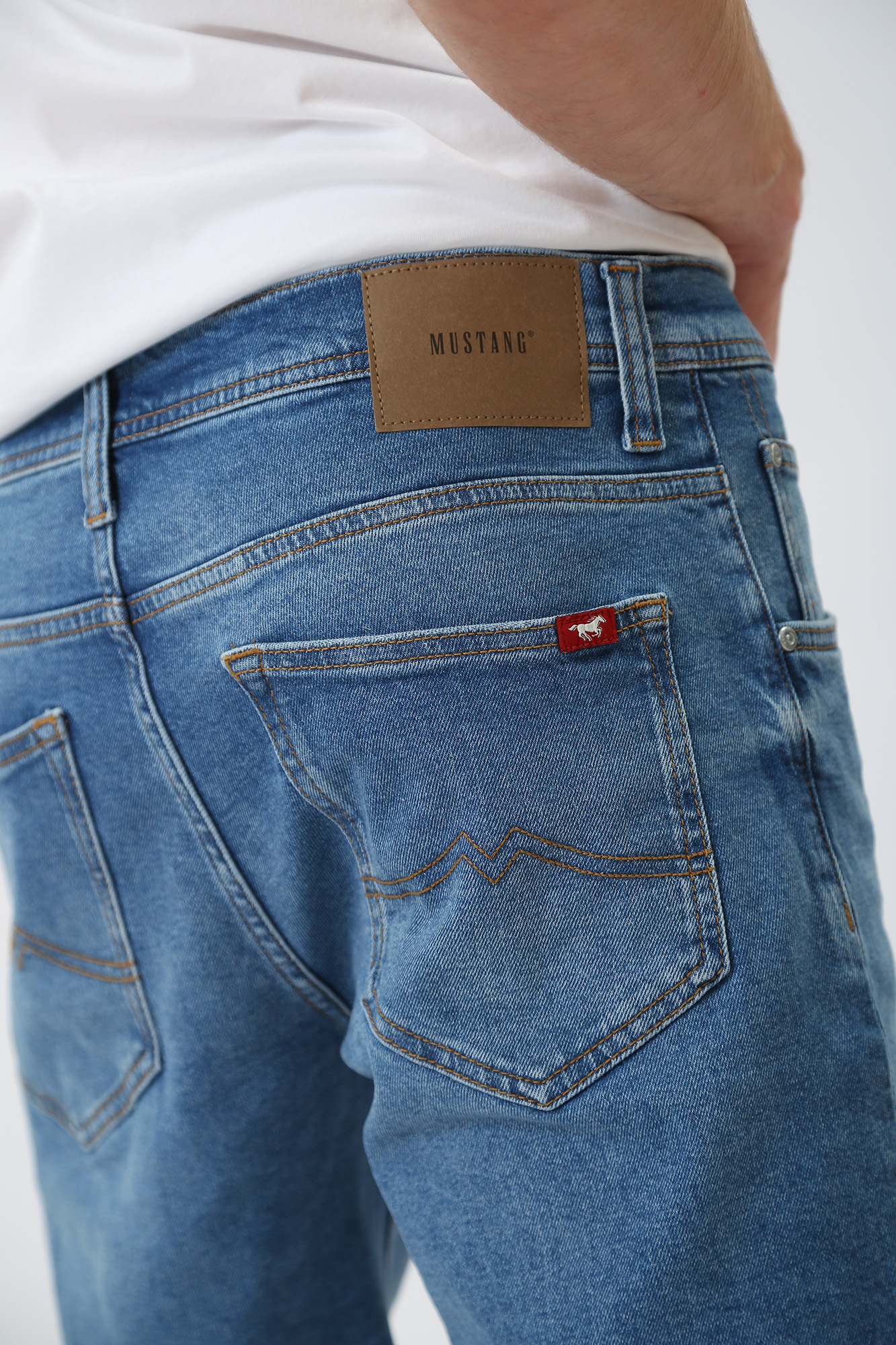1013423-5000 Шорты джинсовые Mustang Синий