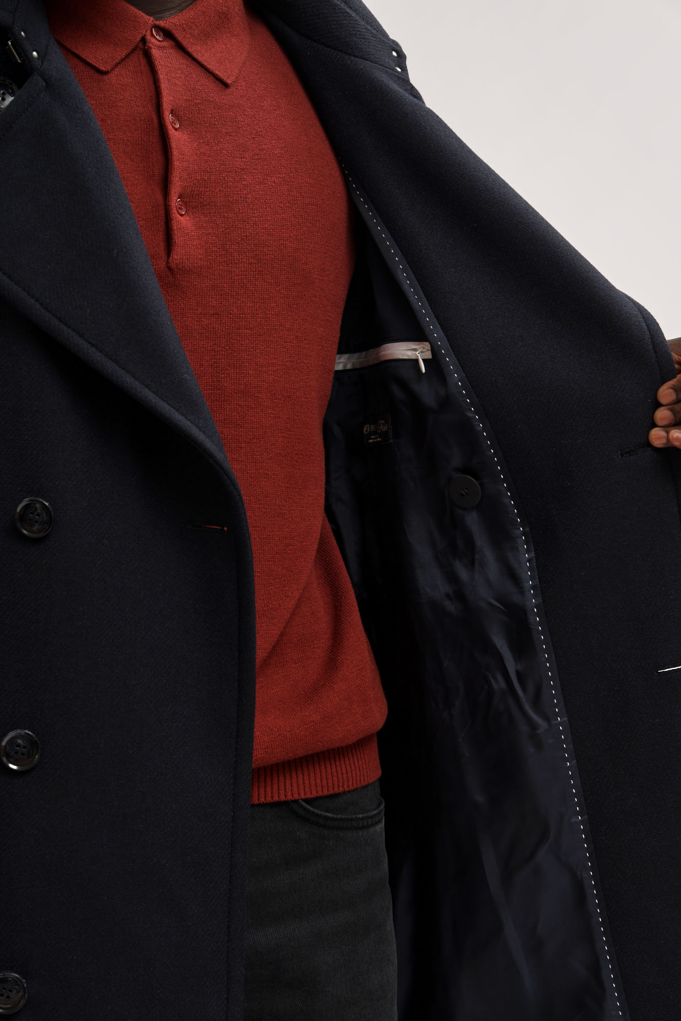 30048649_10019804 Пальто Strellson Синий