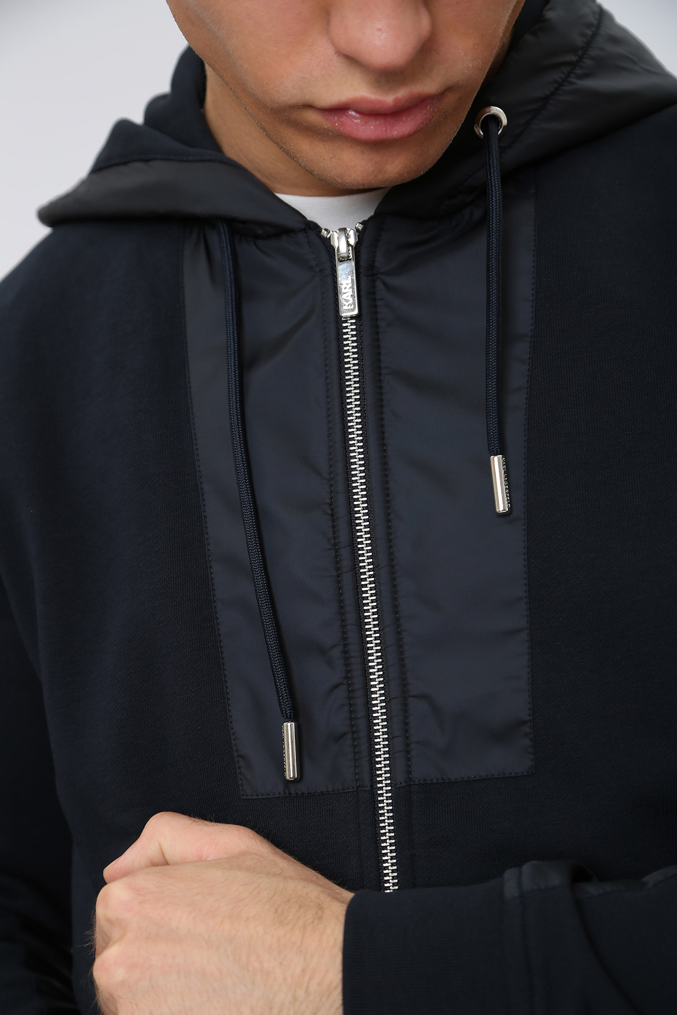 531900_705083 Толстовка с капюшоном Karl Lagerfeld Синий