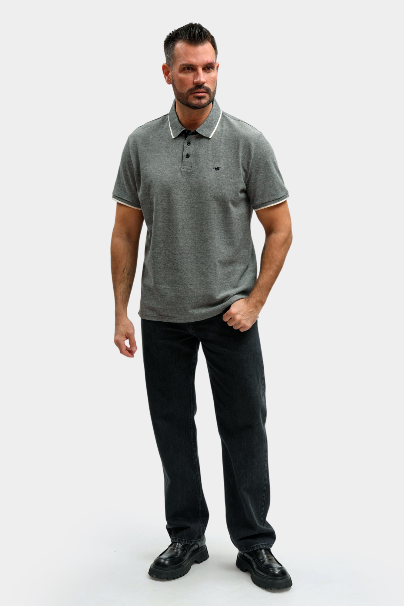 1017411 Поло Mustang Черный