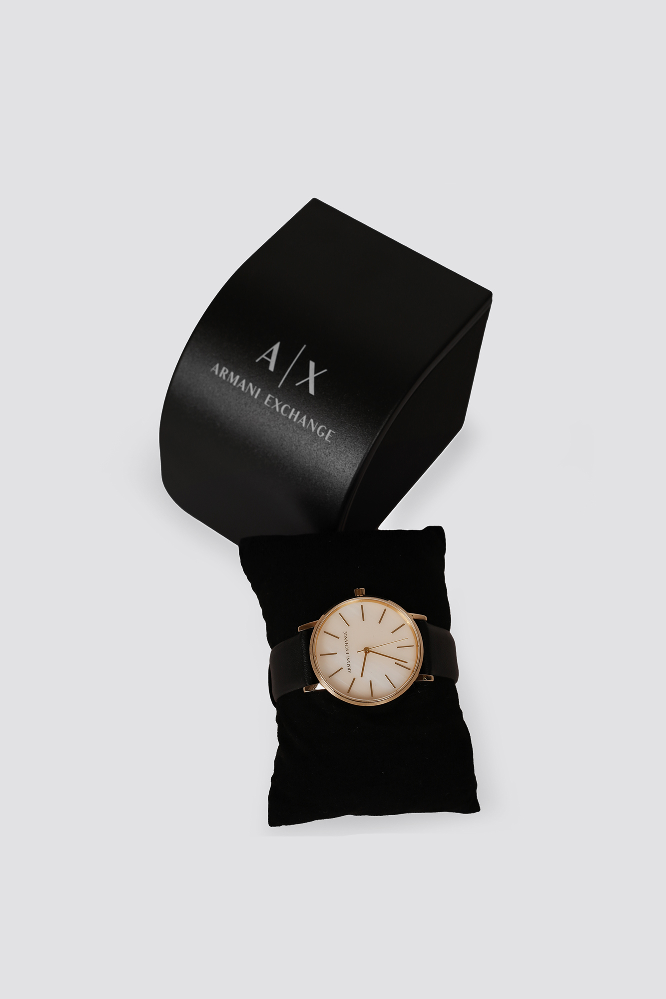 AX5561+чехол Часы Наручные  Armani Exchange Золотой