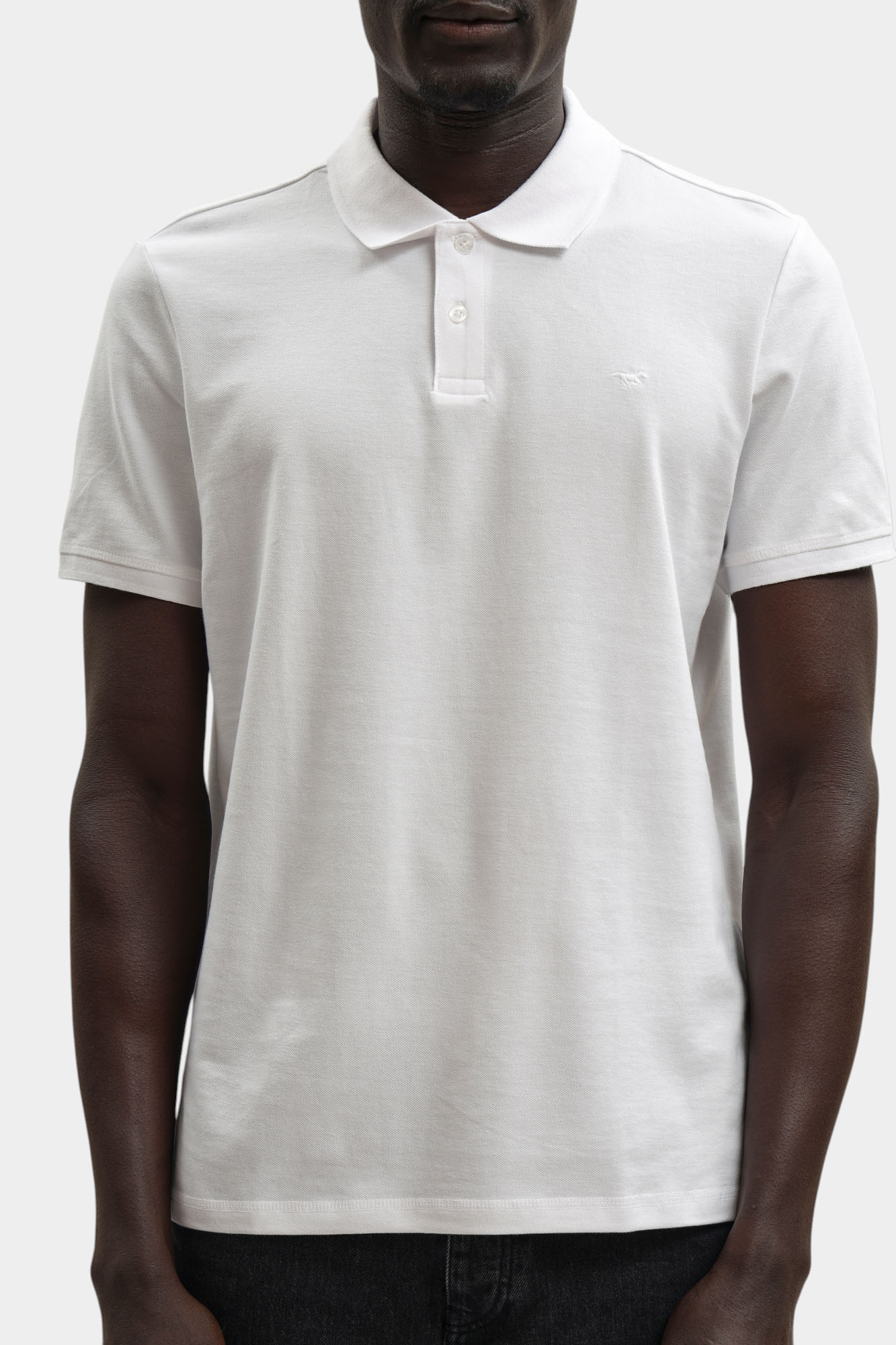 1014694 Поло Mustang Белый