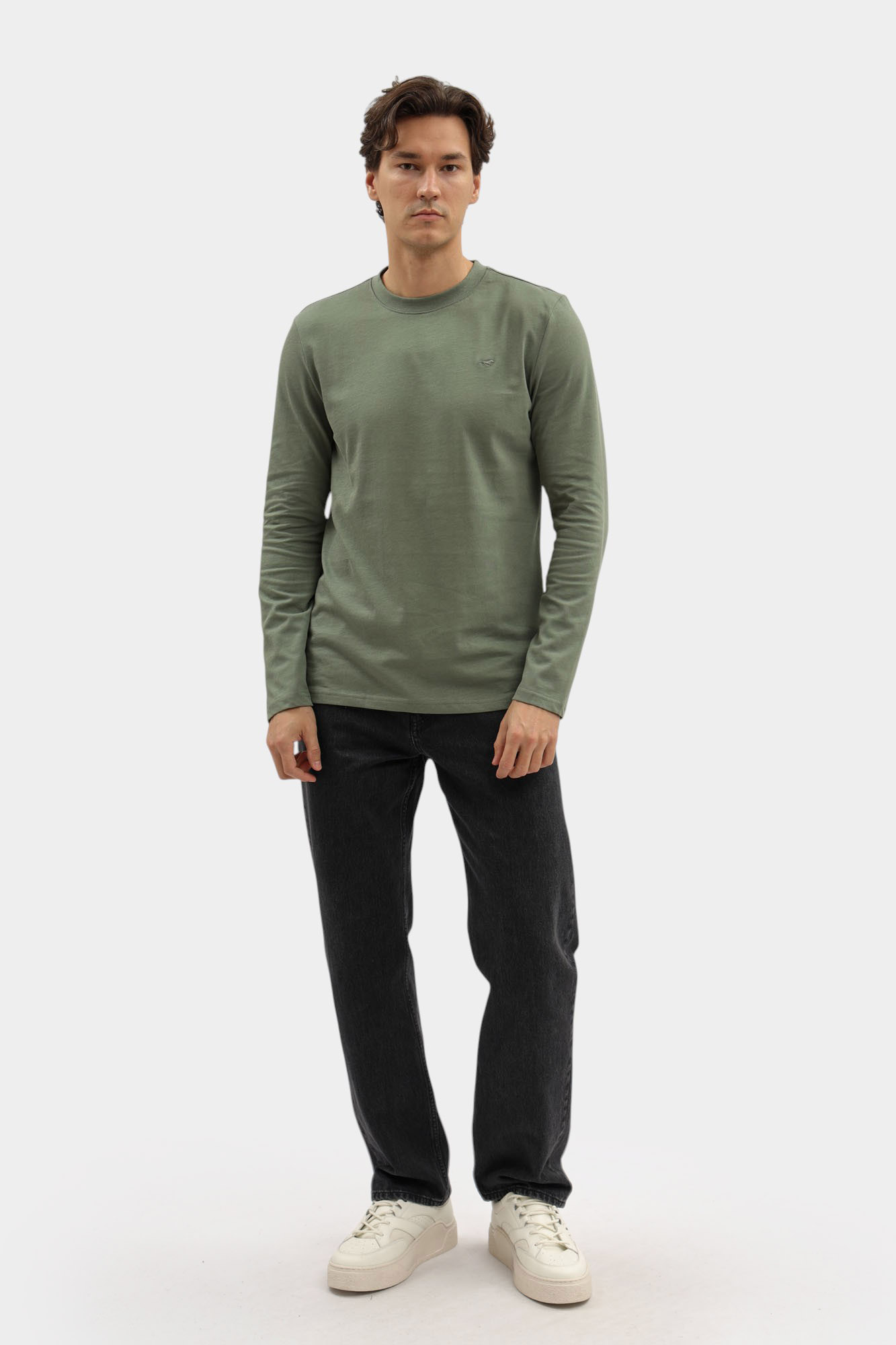 1016874 Лонгслив Mustang Зеленый