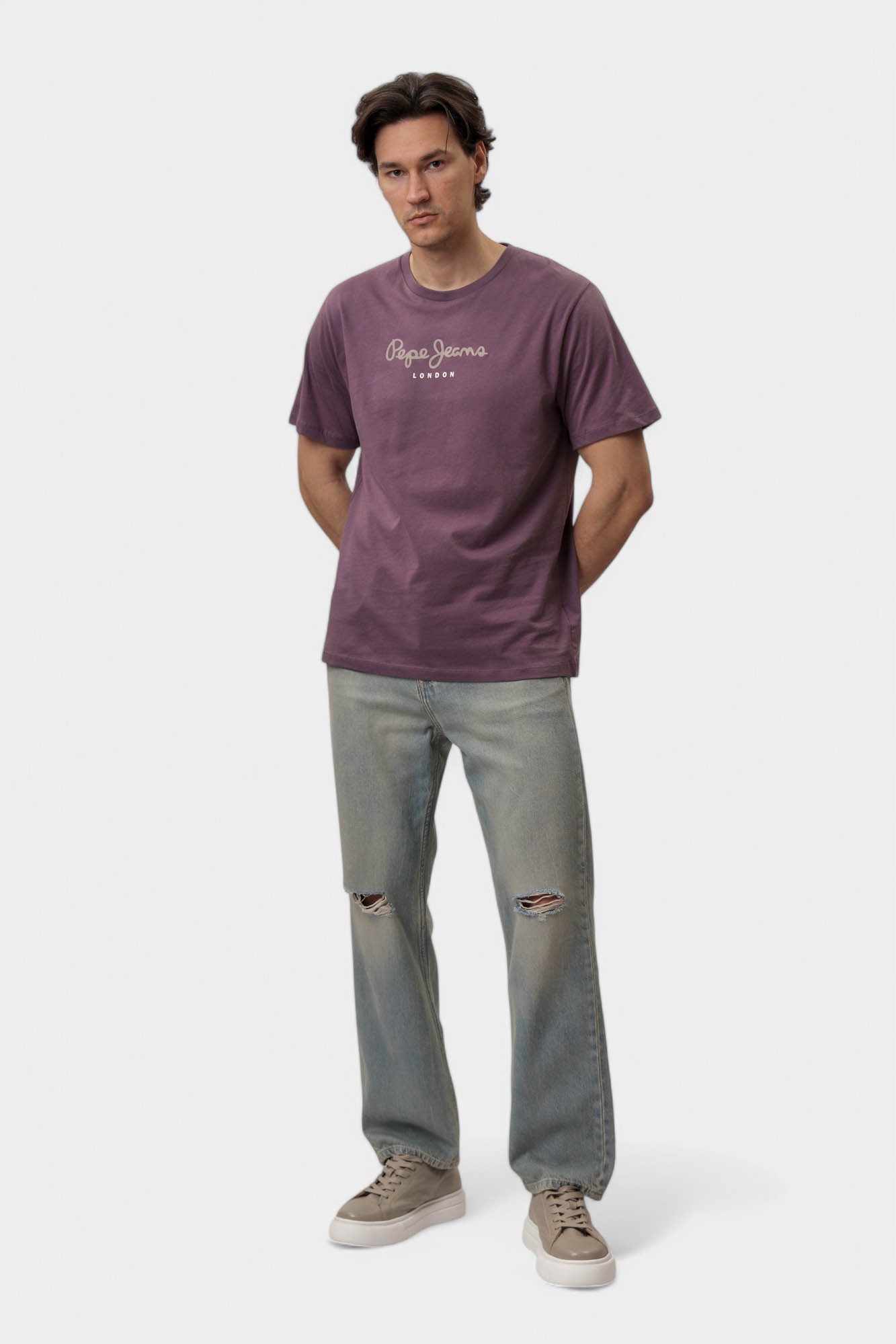 PM508208 Футболка Pepe Jeans Фиолетовый