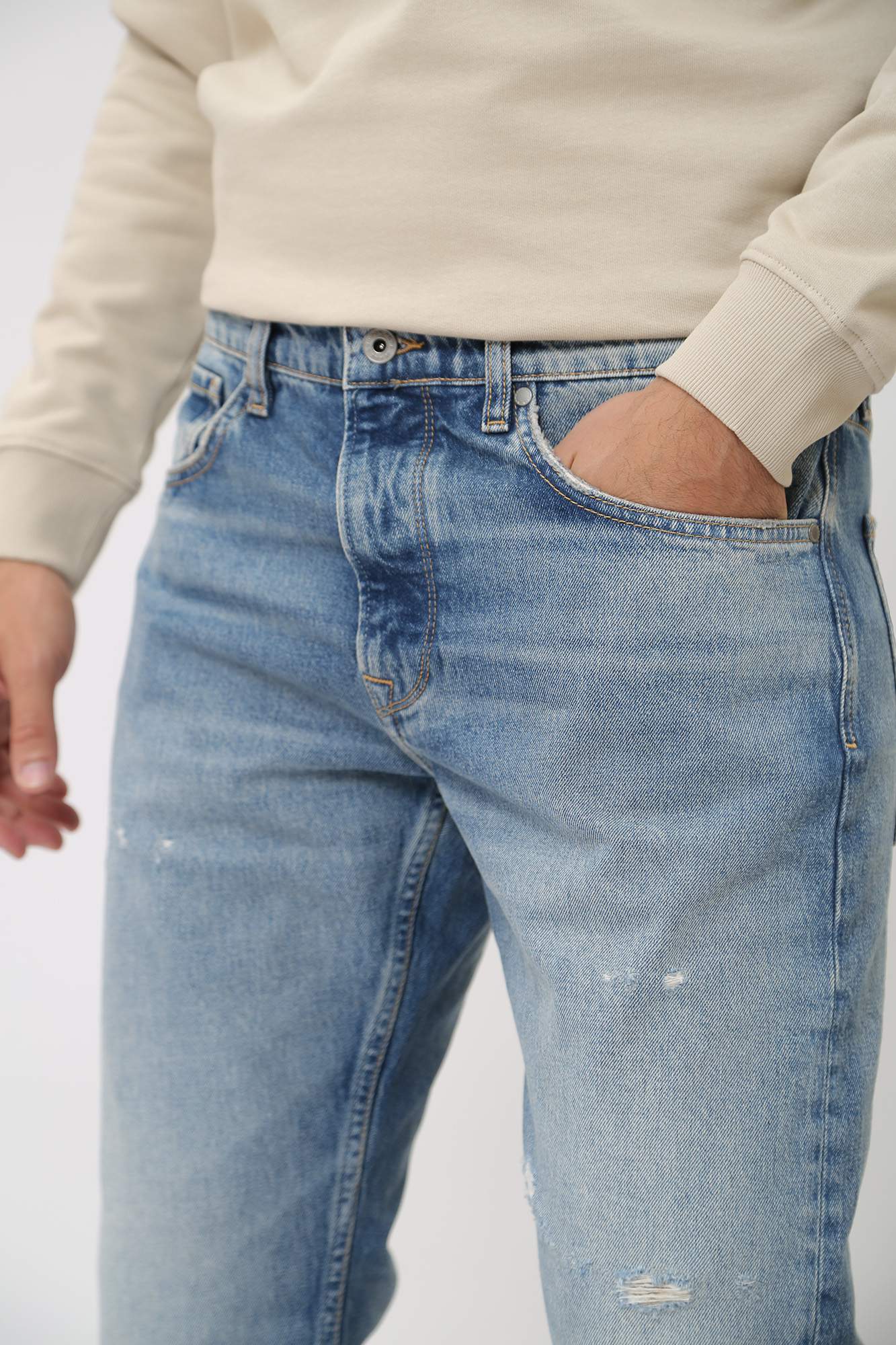 PM207392RH1 Джинсы TAPERED JEANS  Pepe Jeans Голубой