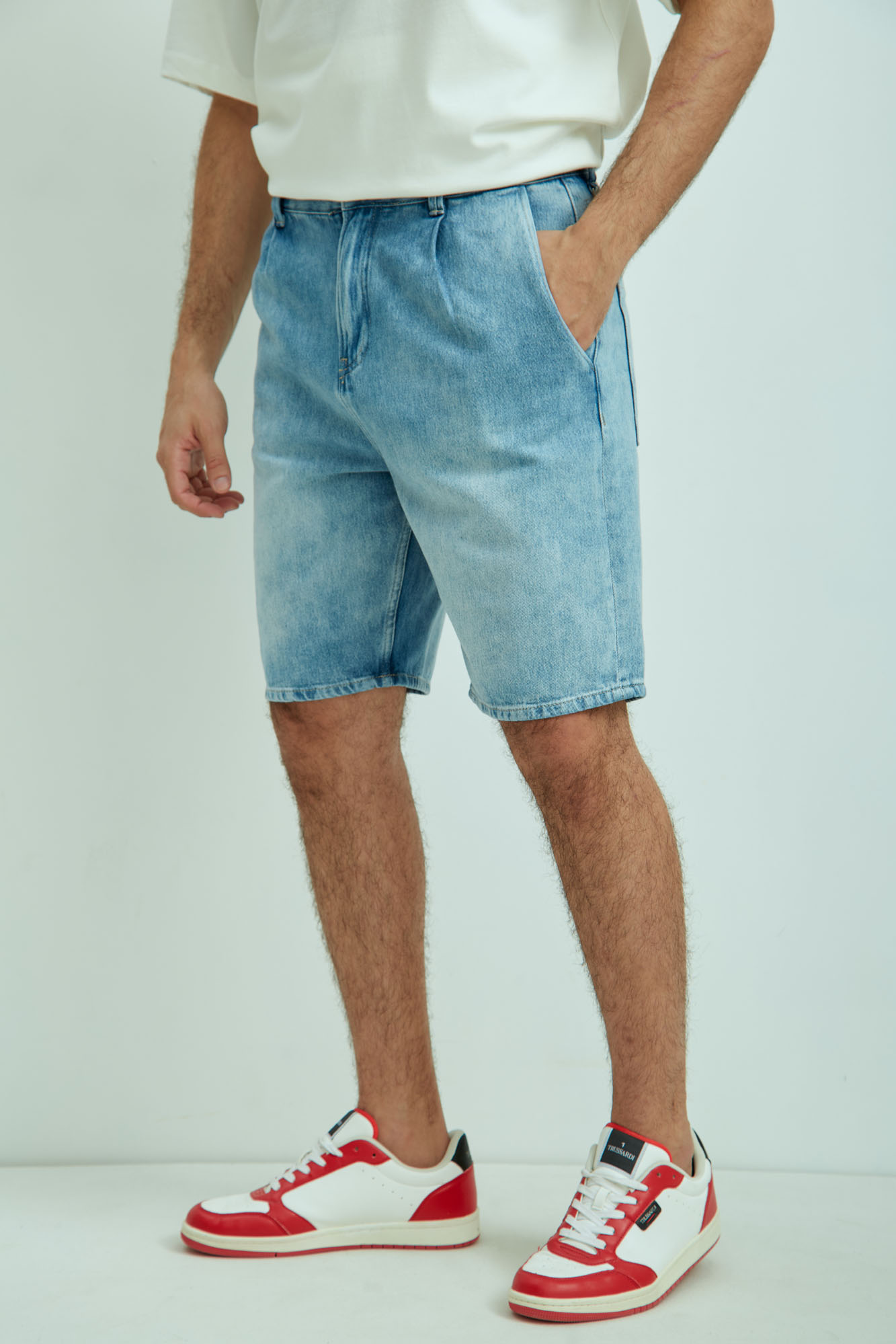 VM-OMA-33-011 Шорты джинсовые Van Mich Голубой