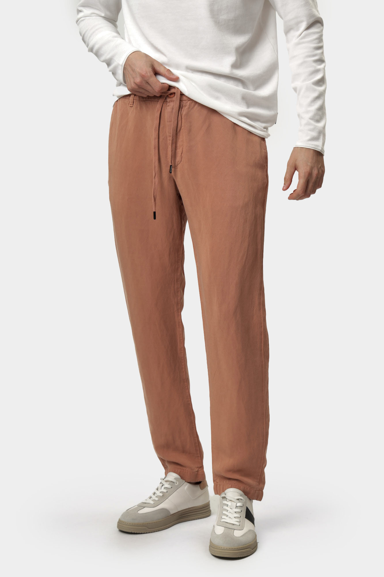 30046803_10015385 Брюки льняные Strellson Бежевый