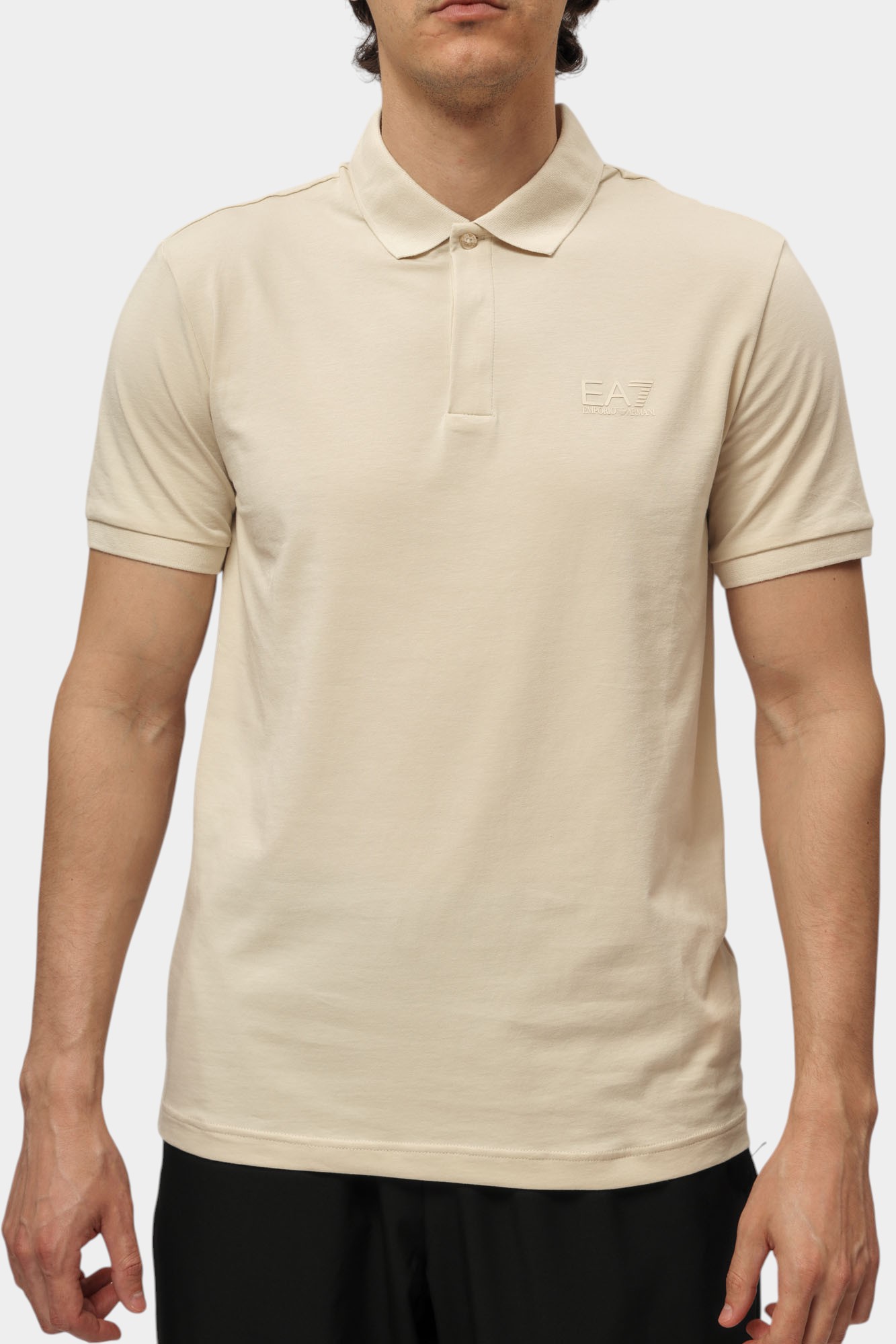 7M000228_AF10373 Поло EA7 Молочный