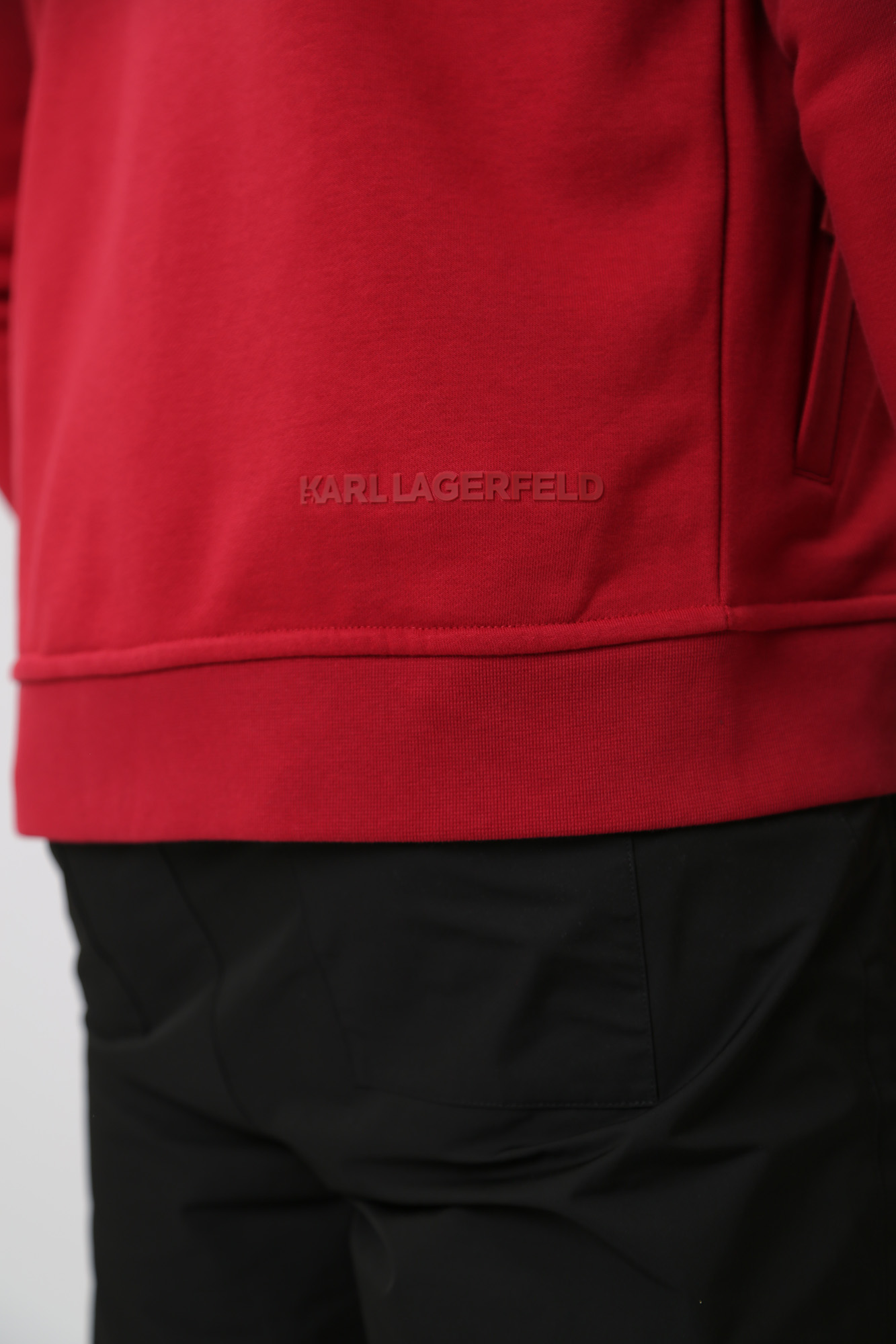 534910_705428 Толстовка с капюшоном Karl Lagerfeld Красный